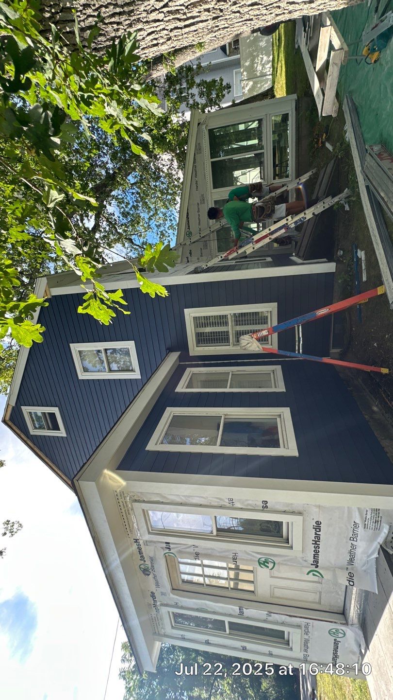 James Hardie Lap Siding Installation in Chelmsford, MA by Mighty Dog Roofing of Greater Middlesex County