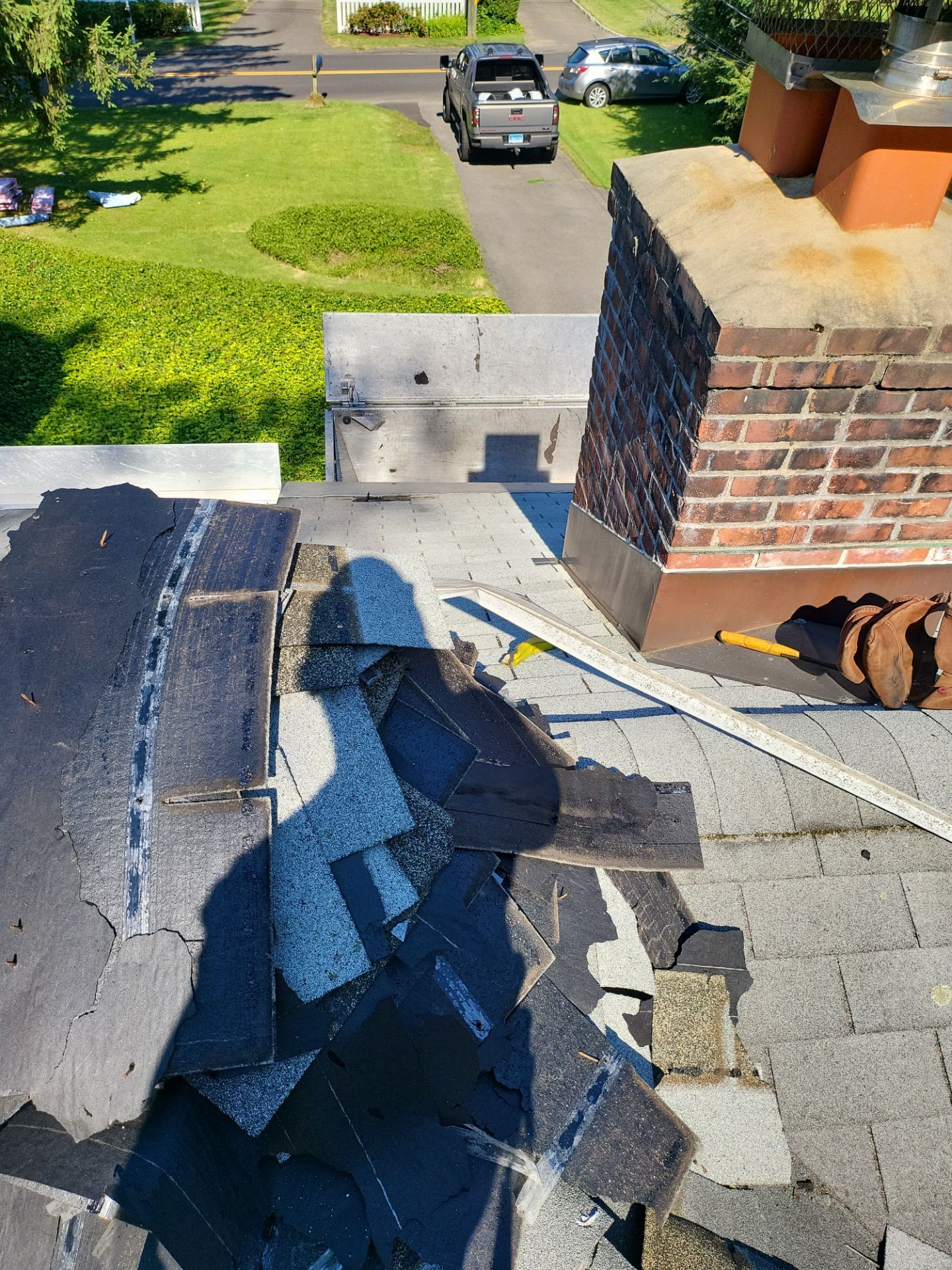 Residential Roofing Installation using Owens Corning TruDefinition Duration AR - Estate Gray by A Plus Exterior