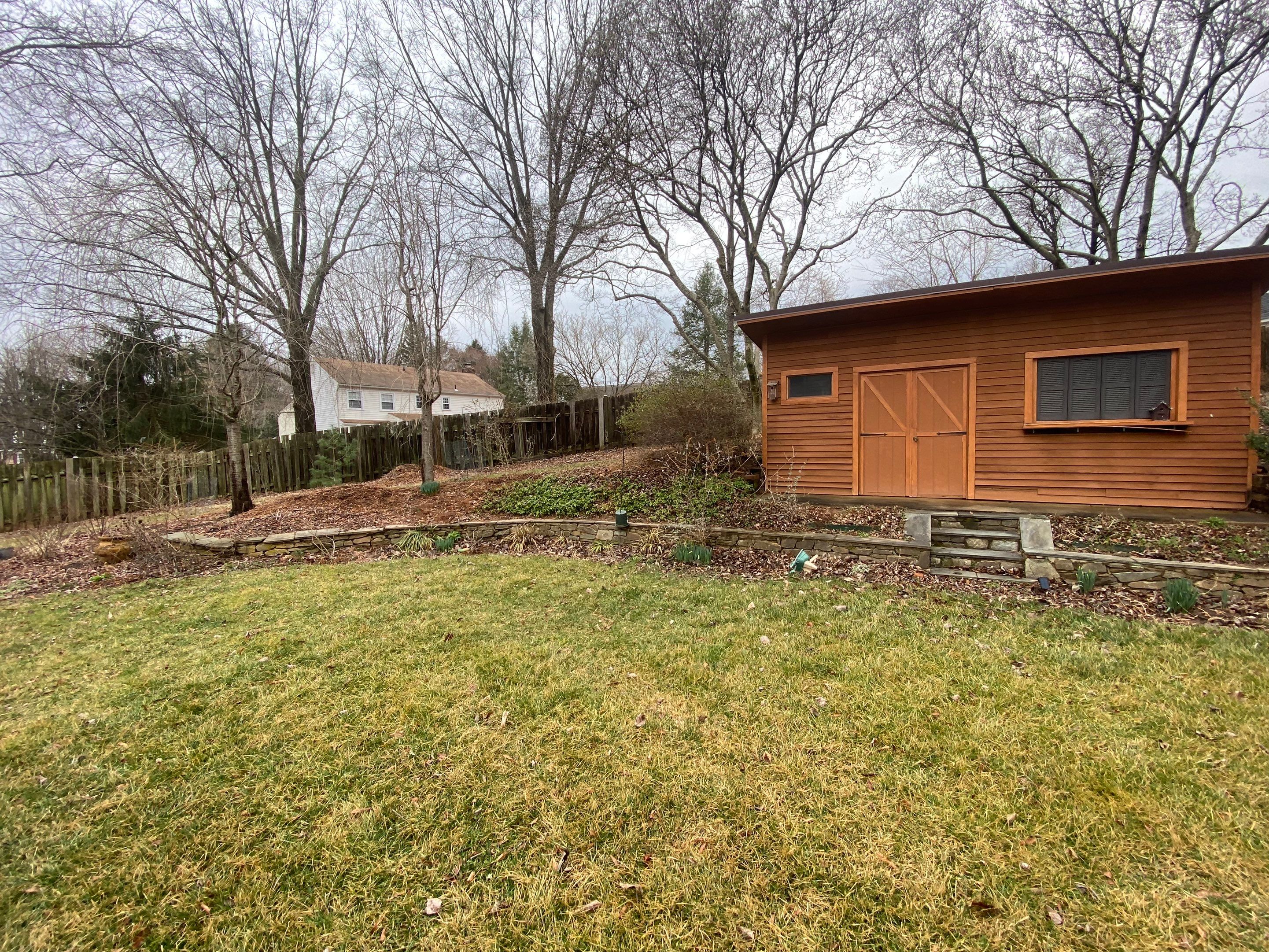 Natural Stone Retaining Wall and Steps in Olney, MD by The Smet Companies, LLC