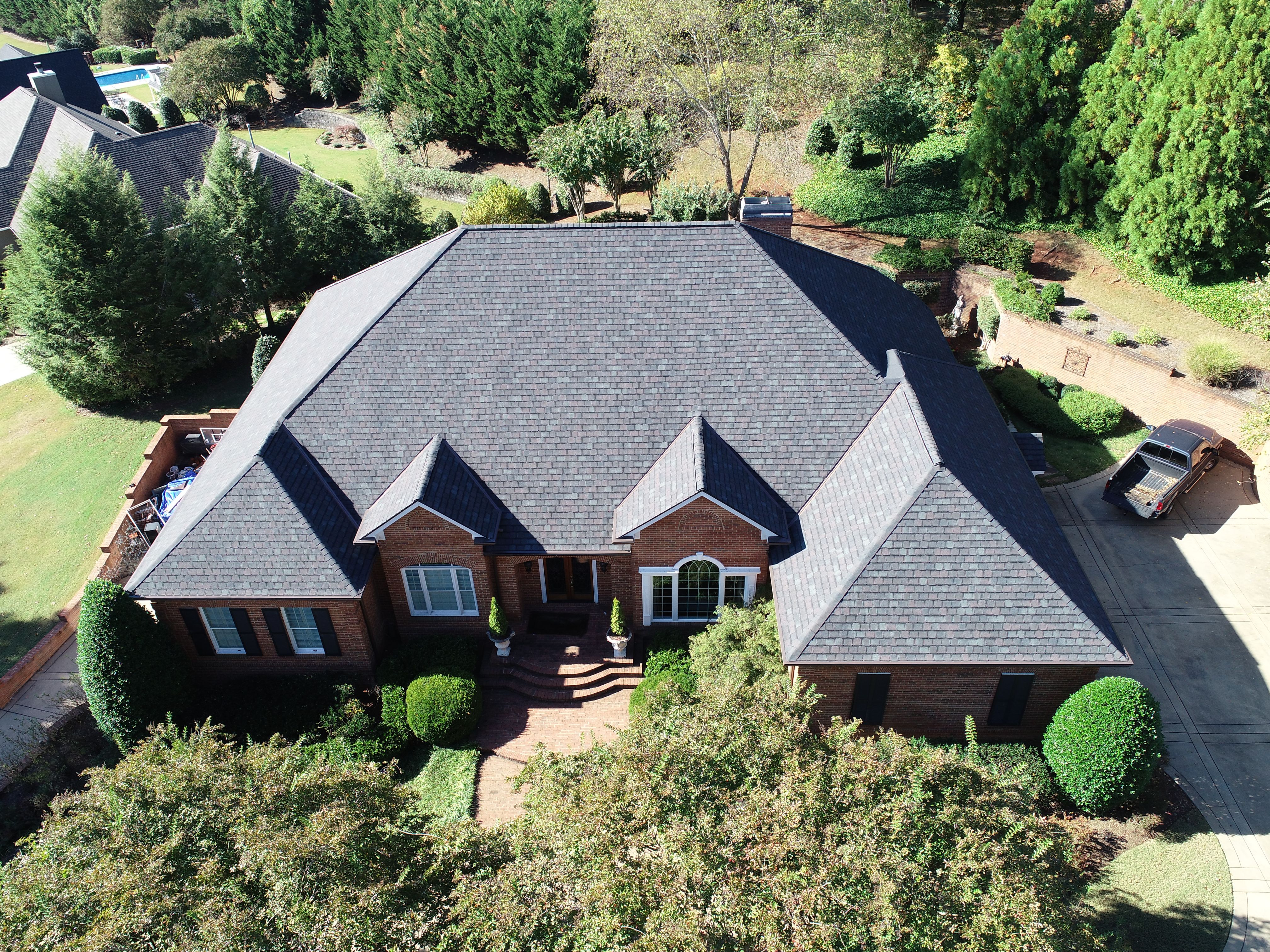 Residential Designer Roofing Installation with custom accent Copper Valleys. Calhoun GA by Georgia Roof Advisors
