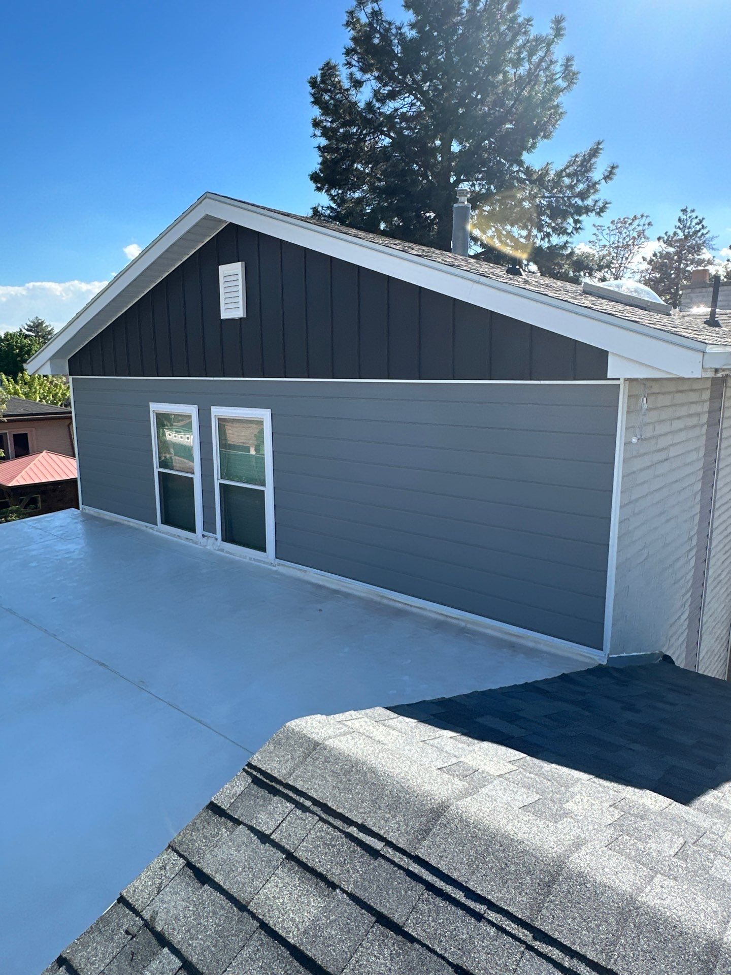 Project in Cottonwood Heights by Master Rain Gutters.