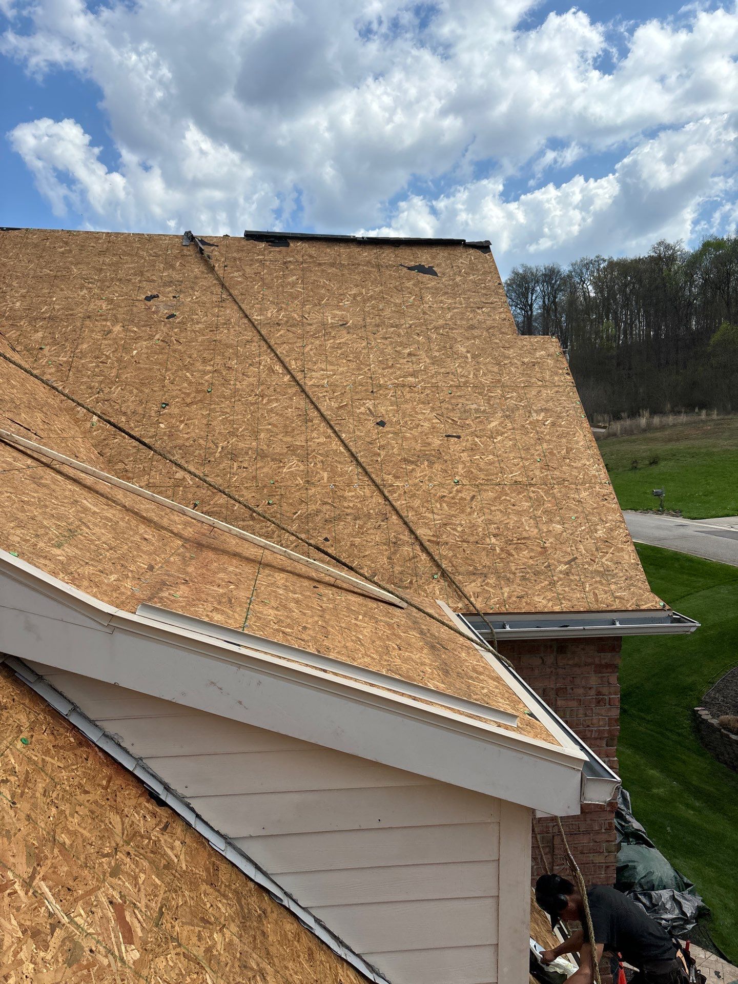 Roof Replacement using GAF TImberline HDZ Hickory by Rainstoppers Roofing