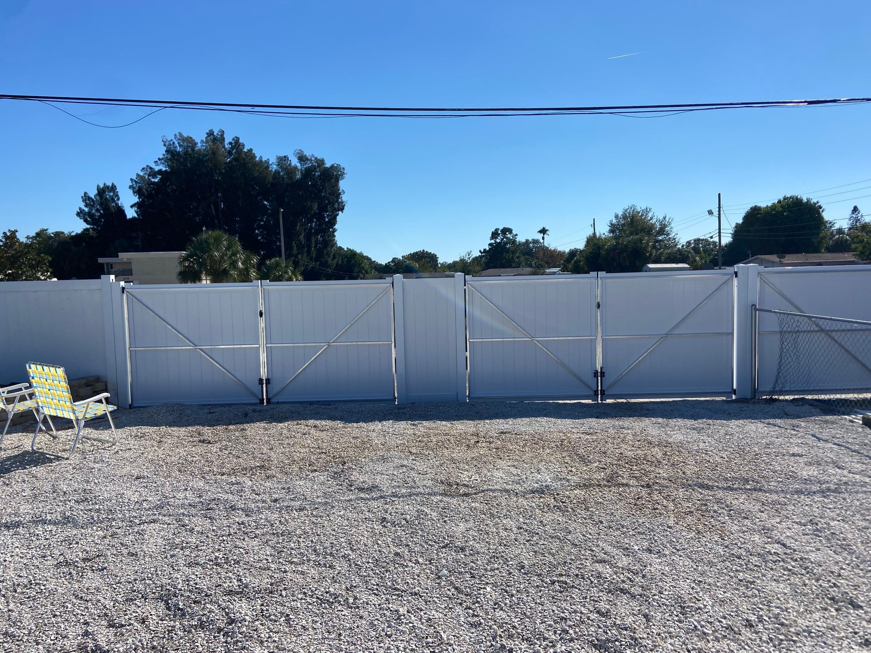 Bradenton FL 6 ft. Tall White Vinyl Privacy Fence  by Asap fence and gates, LLC