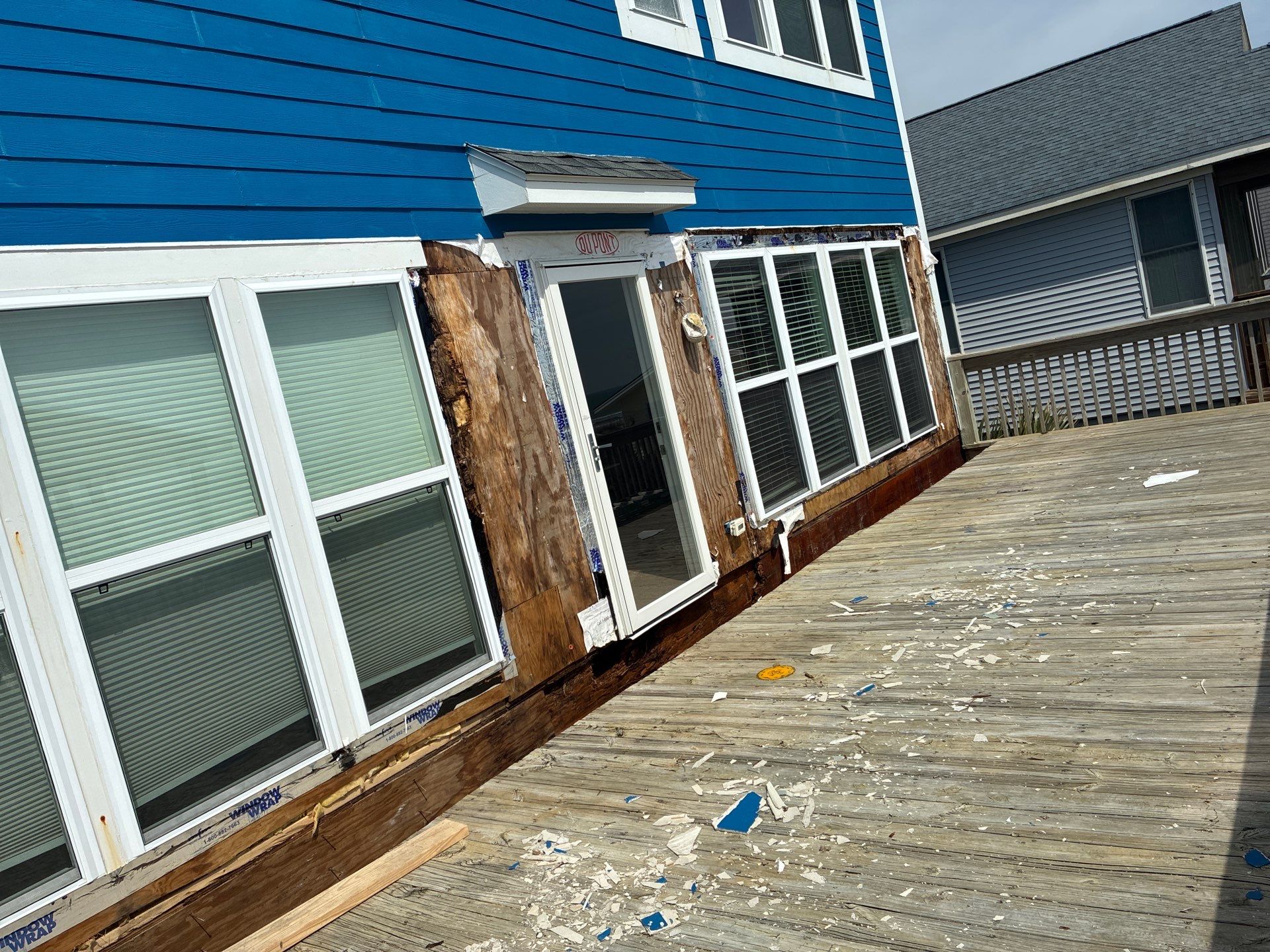Oceanfront Structural Repair and Exterior Rebuild in Oak Island NC | RGR Construction and Roofing, LLC by RGR Construction and Roofing, LLC
