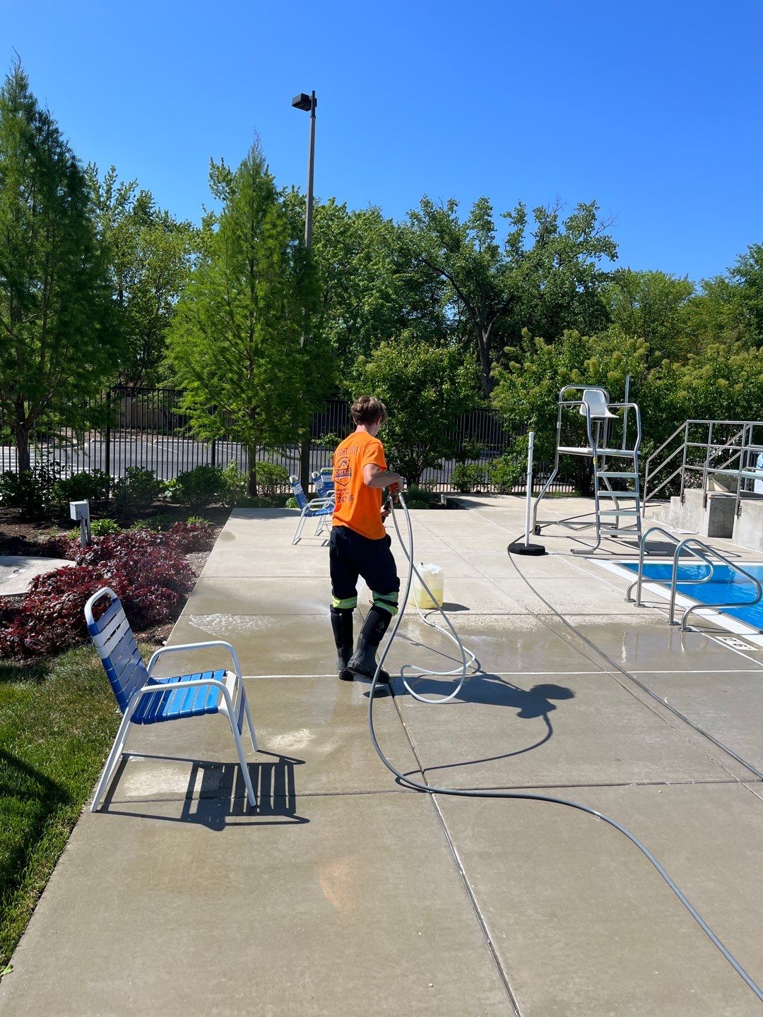 Northbrook, IL Park Dist. annual cleaning by Northern Power Washing LLC.