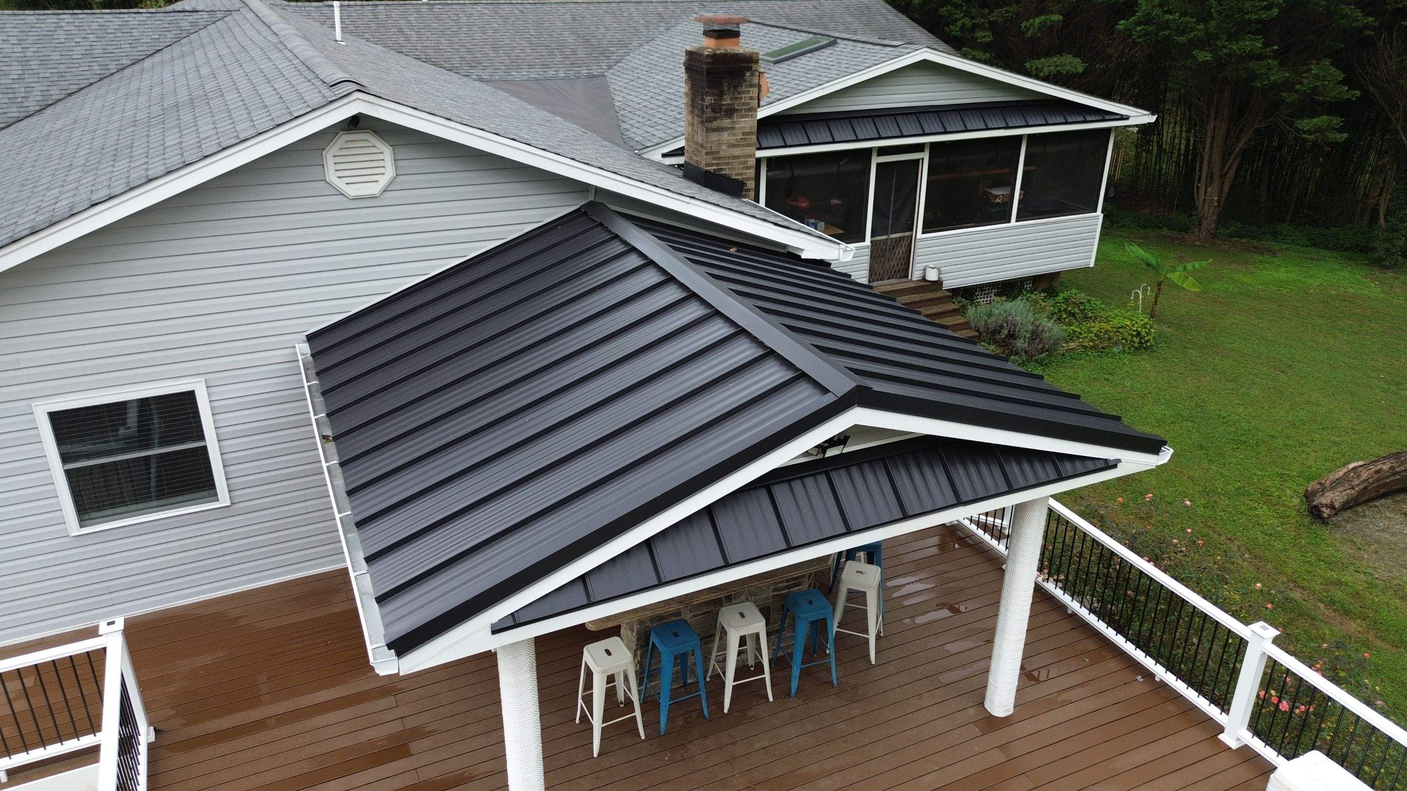 New Black Metal Roof Install in Owings, MD  by Storm Ready Exteriors