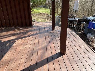 Deck Installation using New Composite Deck Board