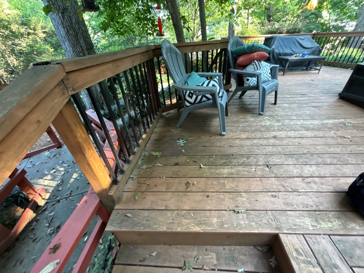 Weathered Deck using AcryFin and Stain by DuraSeal