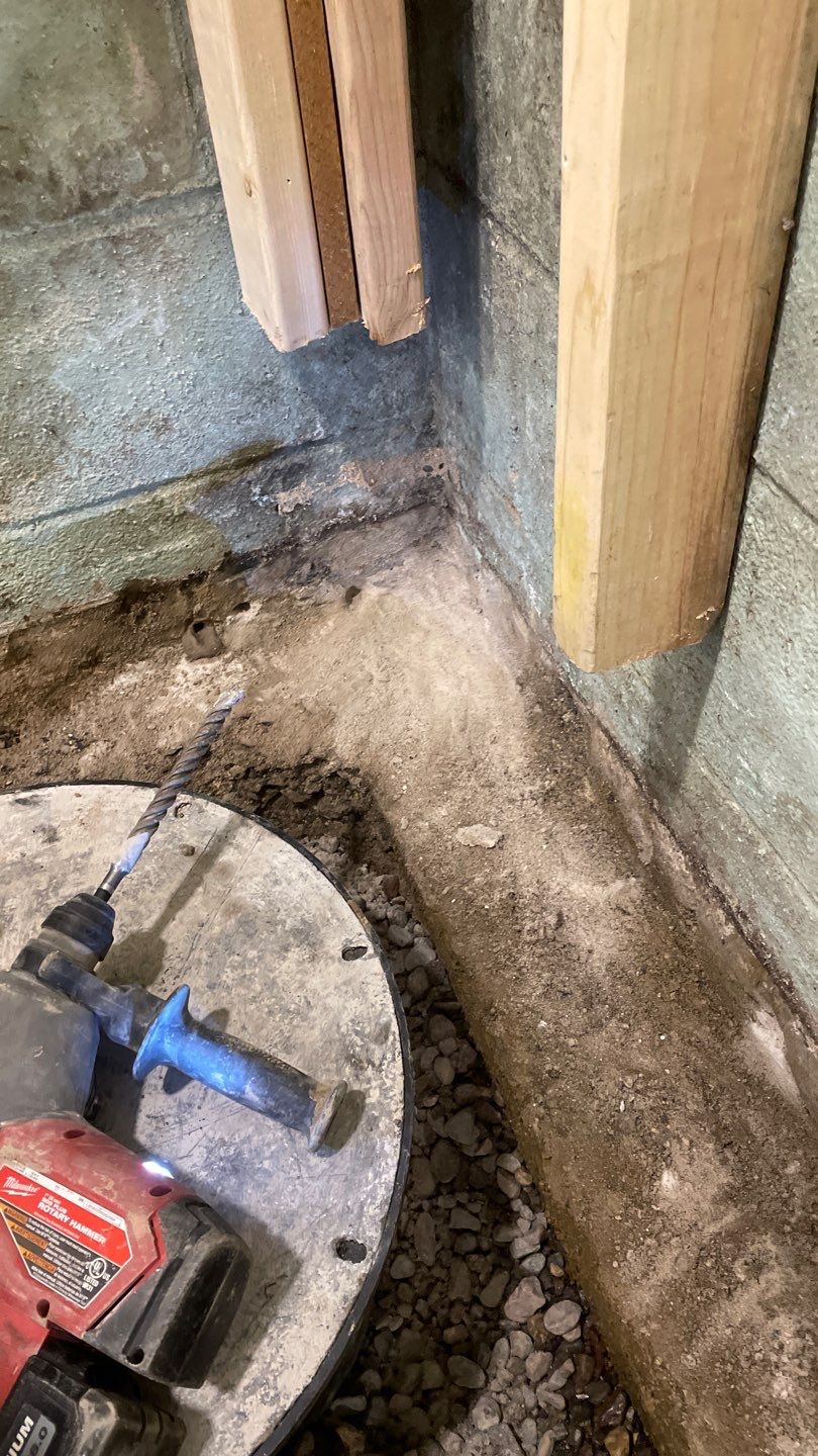 Sump Pump & Buried Discharge in St. Anthony, MN by Waterproofing Northeast
