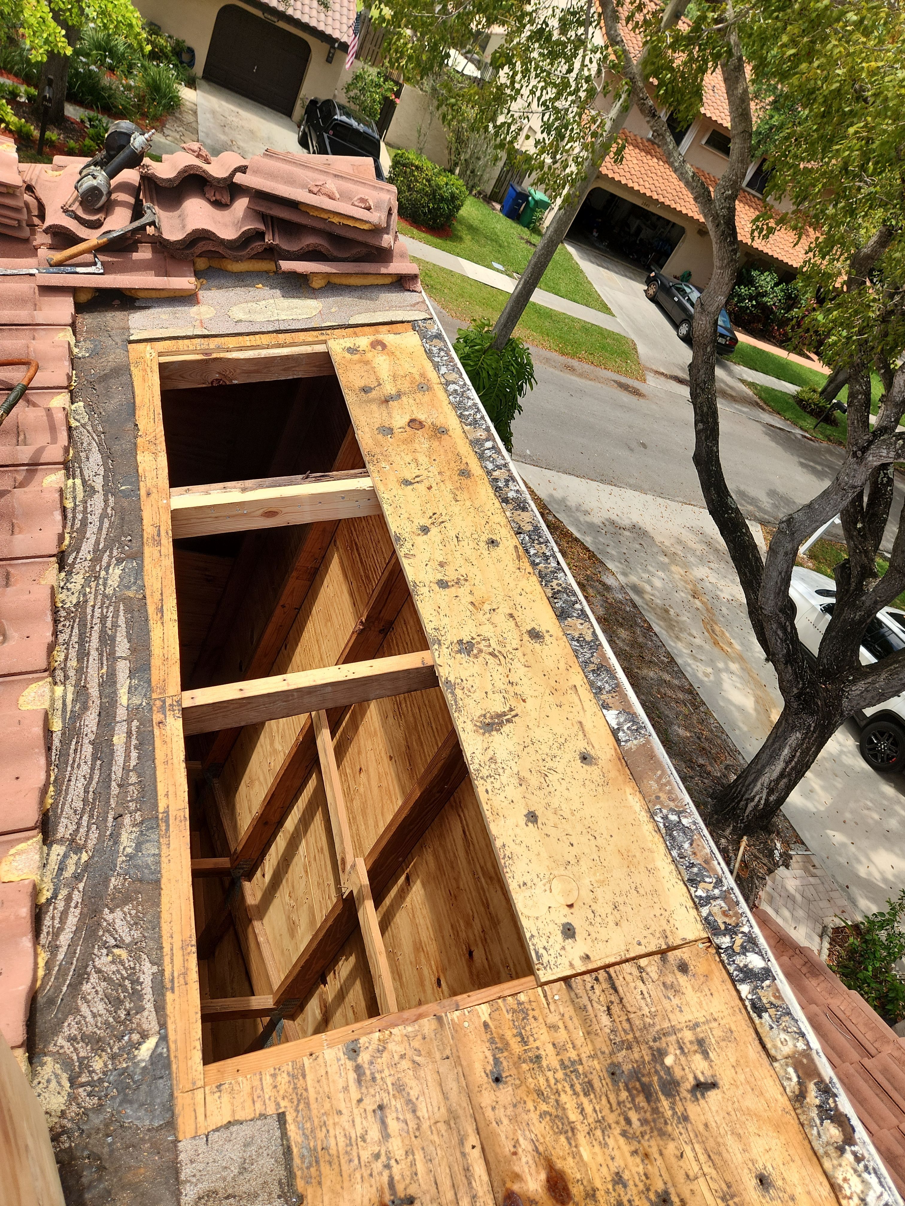 Clay Tile Roof Leak Repair and Sheathing Replacement in Hollywood by Aastro Roofing