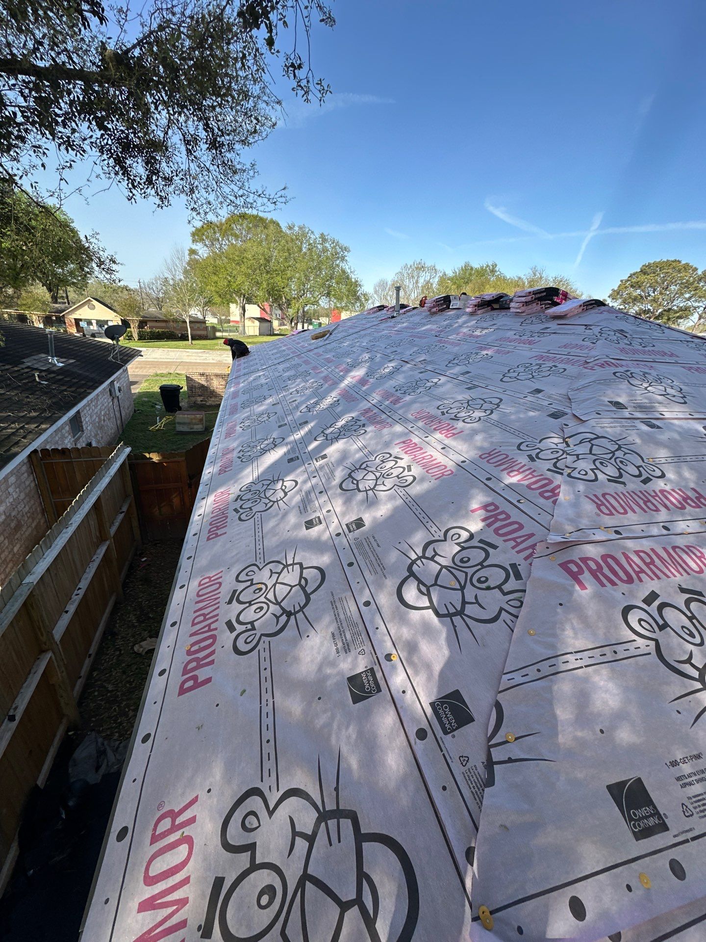 Project in Houston by Motion Roofing