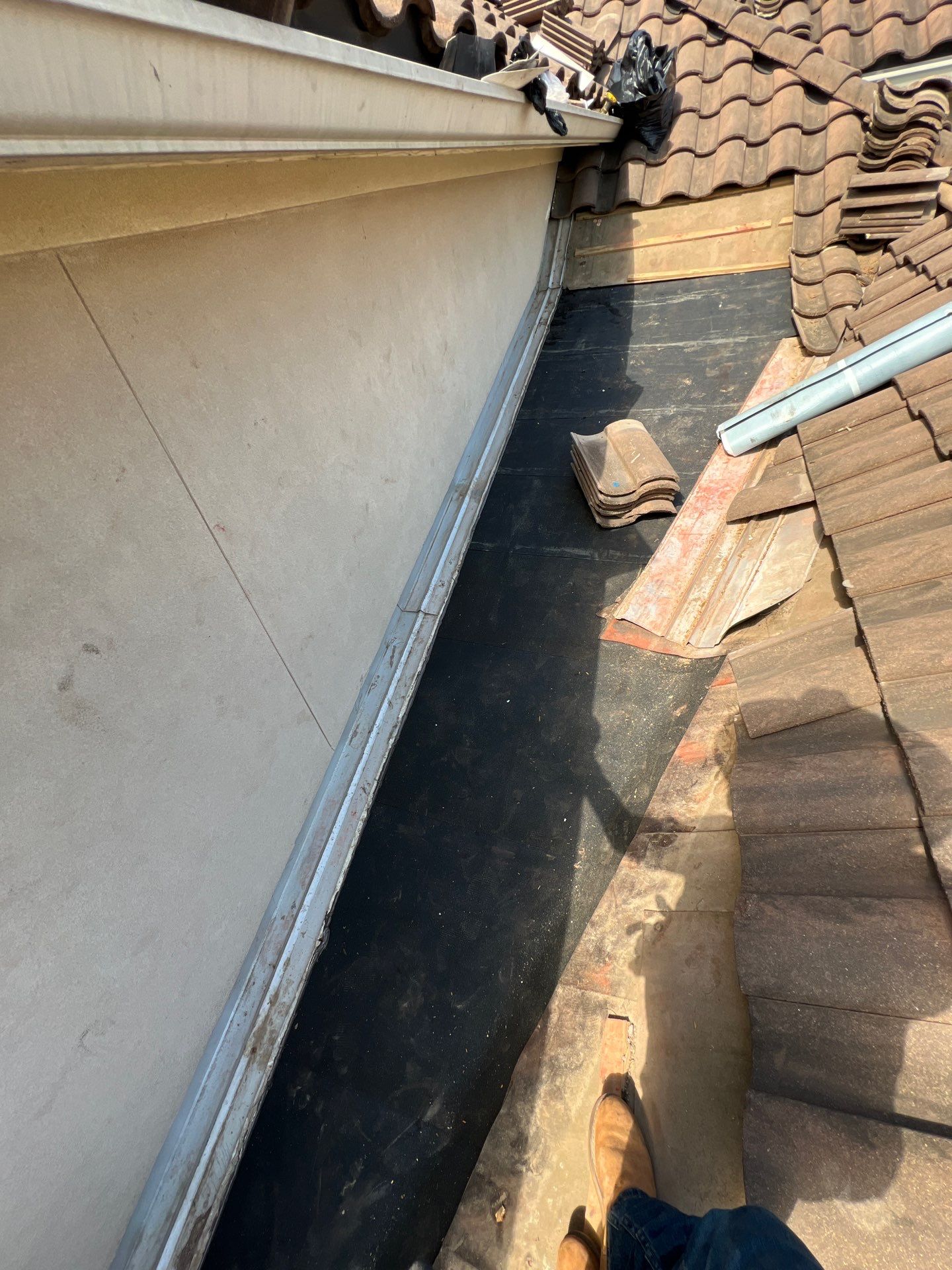 Residential Roofing Repair using tile by Roof Repair Company