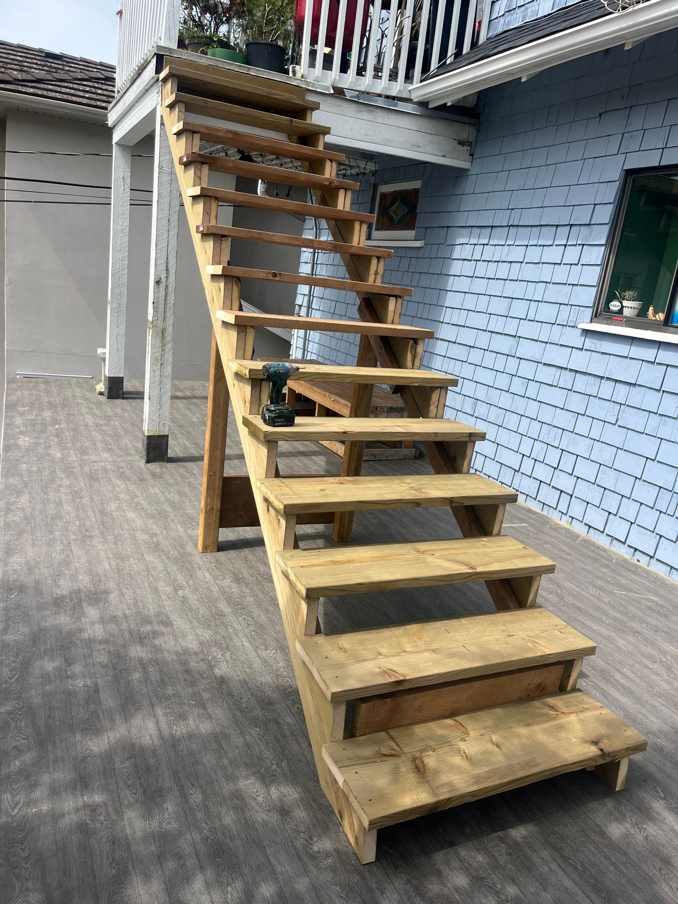 New Deck & New Set Of Stairs by YVR Construction Group