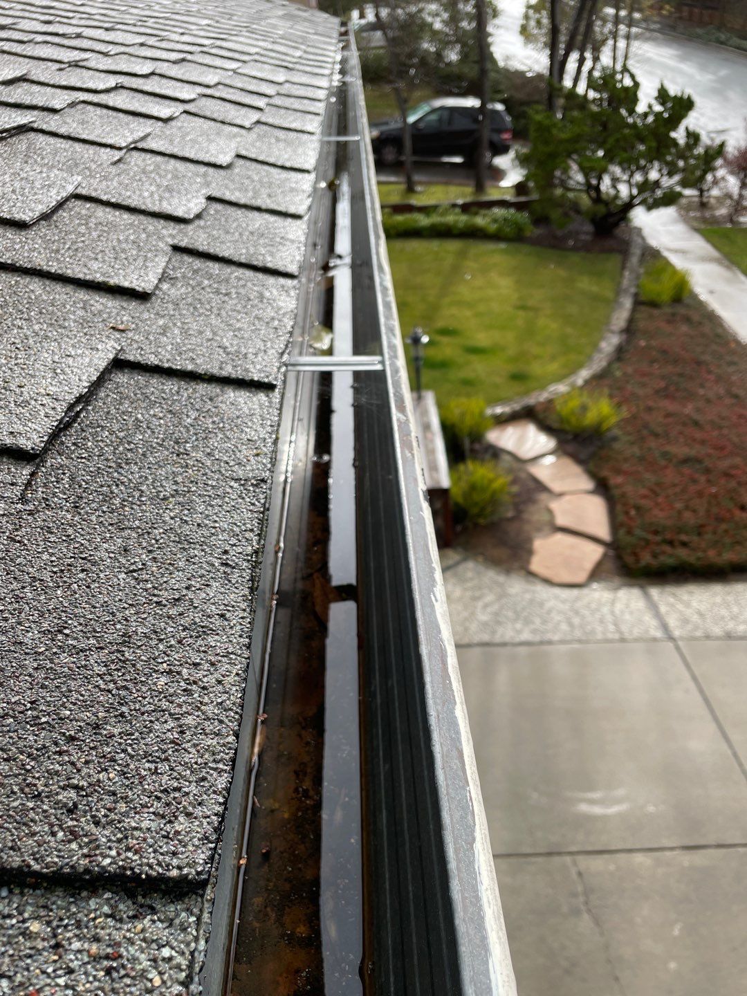 San Jose Gutter Cleaning on a 2 story home by All One Solar Shine