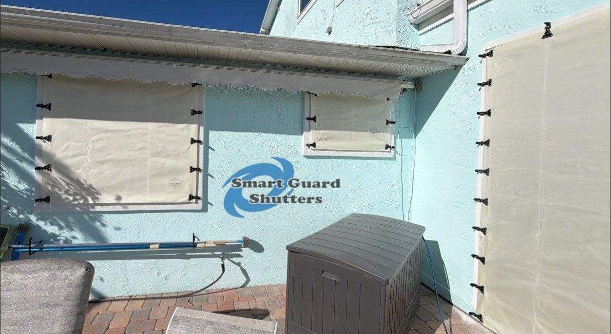 Hurricane Protection in White by Smart Guard Shutters
