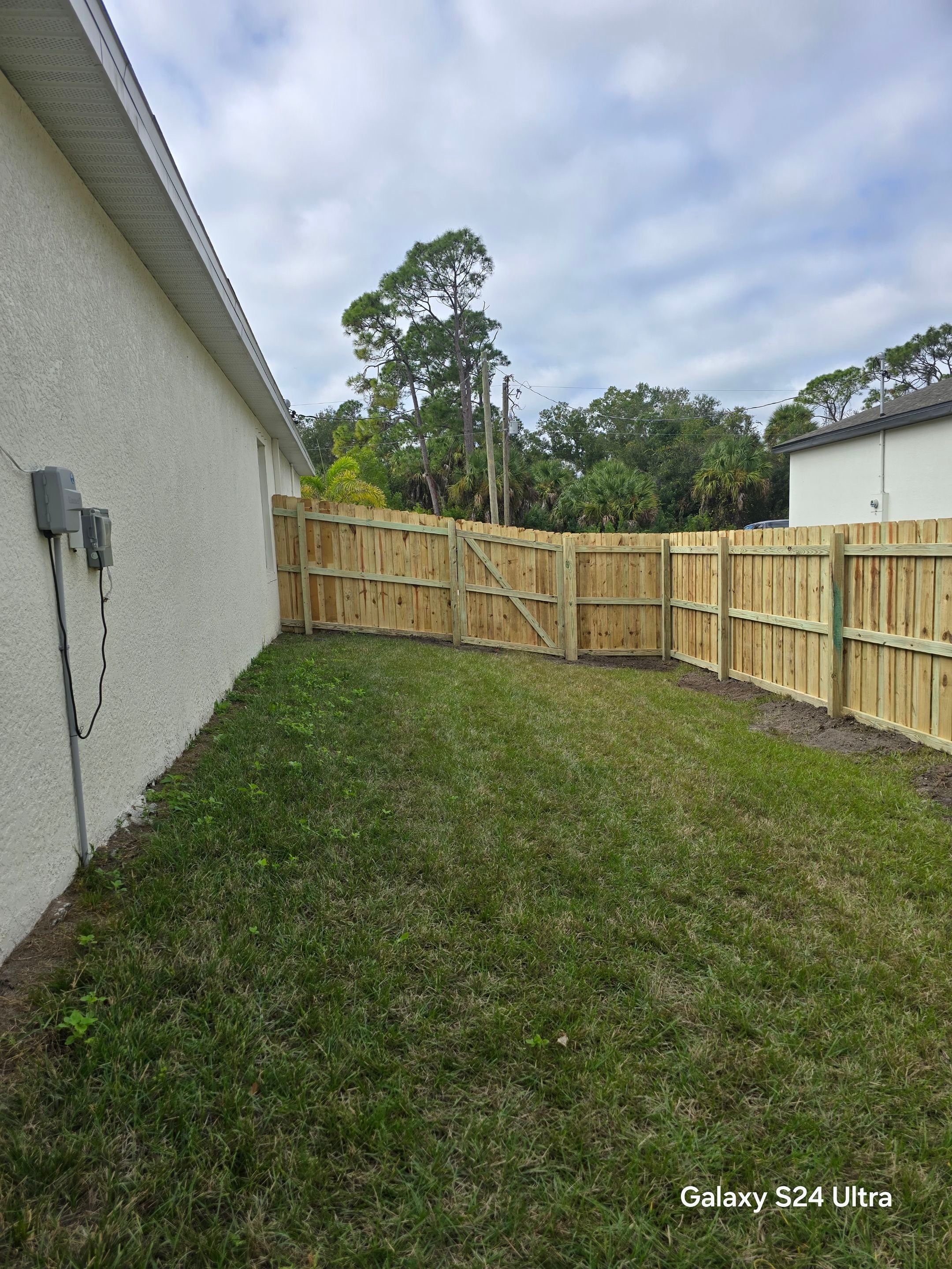 Wood Fence Install in North Port by True Fence LLC