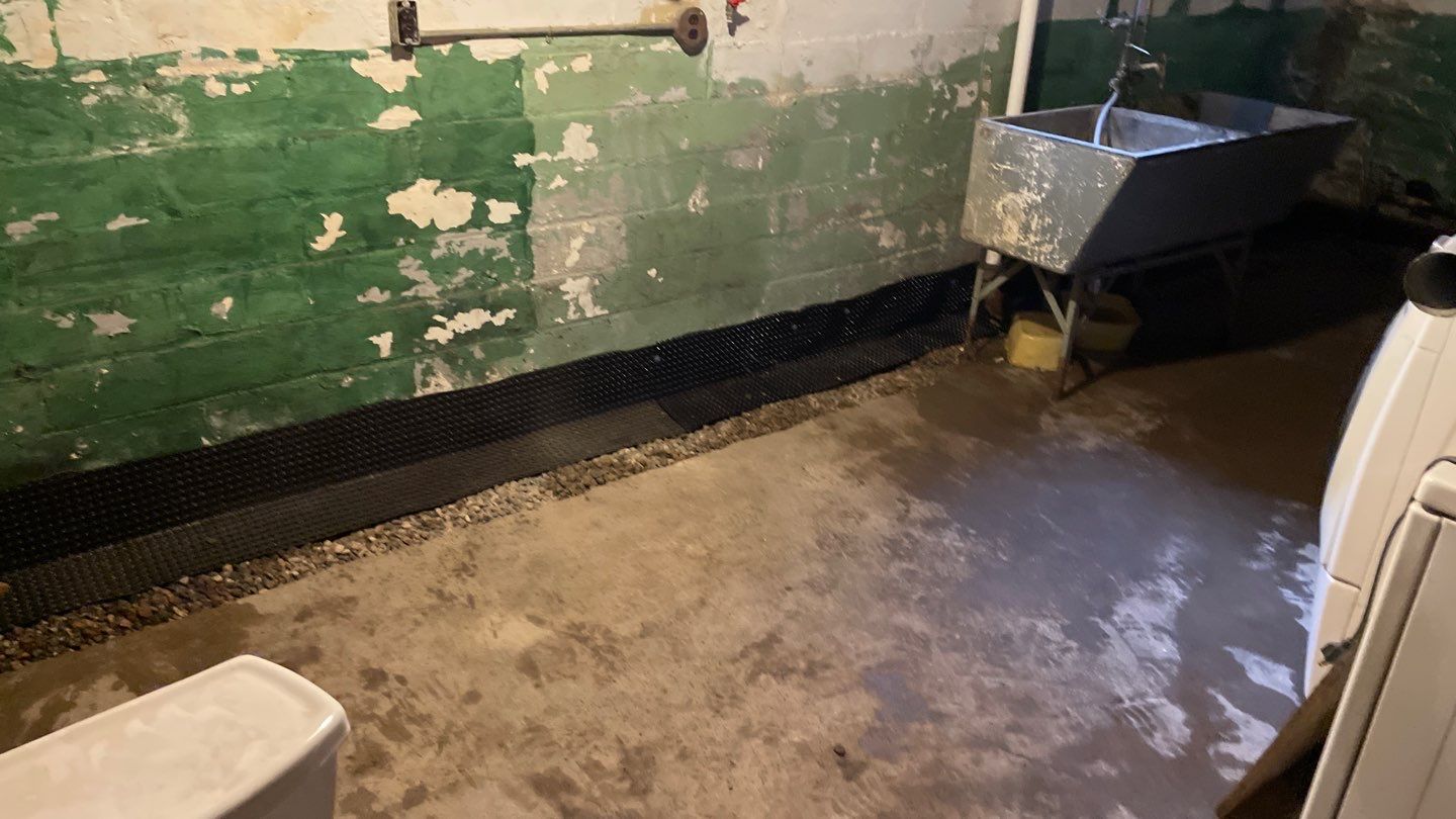 Interior Drain Tile for a South Minneapolis Basement by Waterproofing Northeast