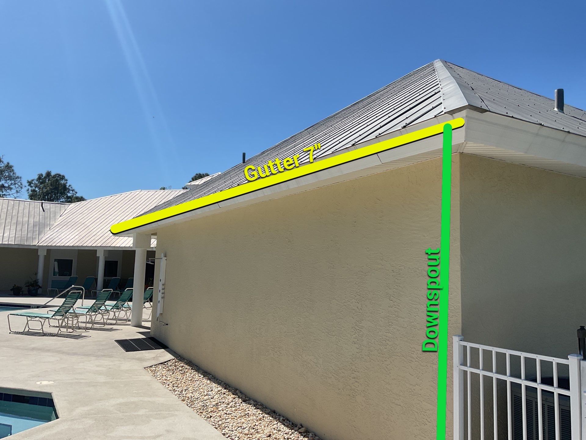 White K-Style Gutters in Fort Myers FL by Gutter Professors