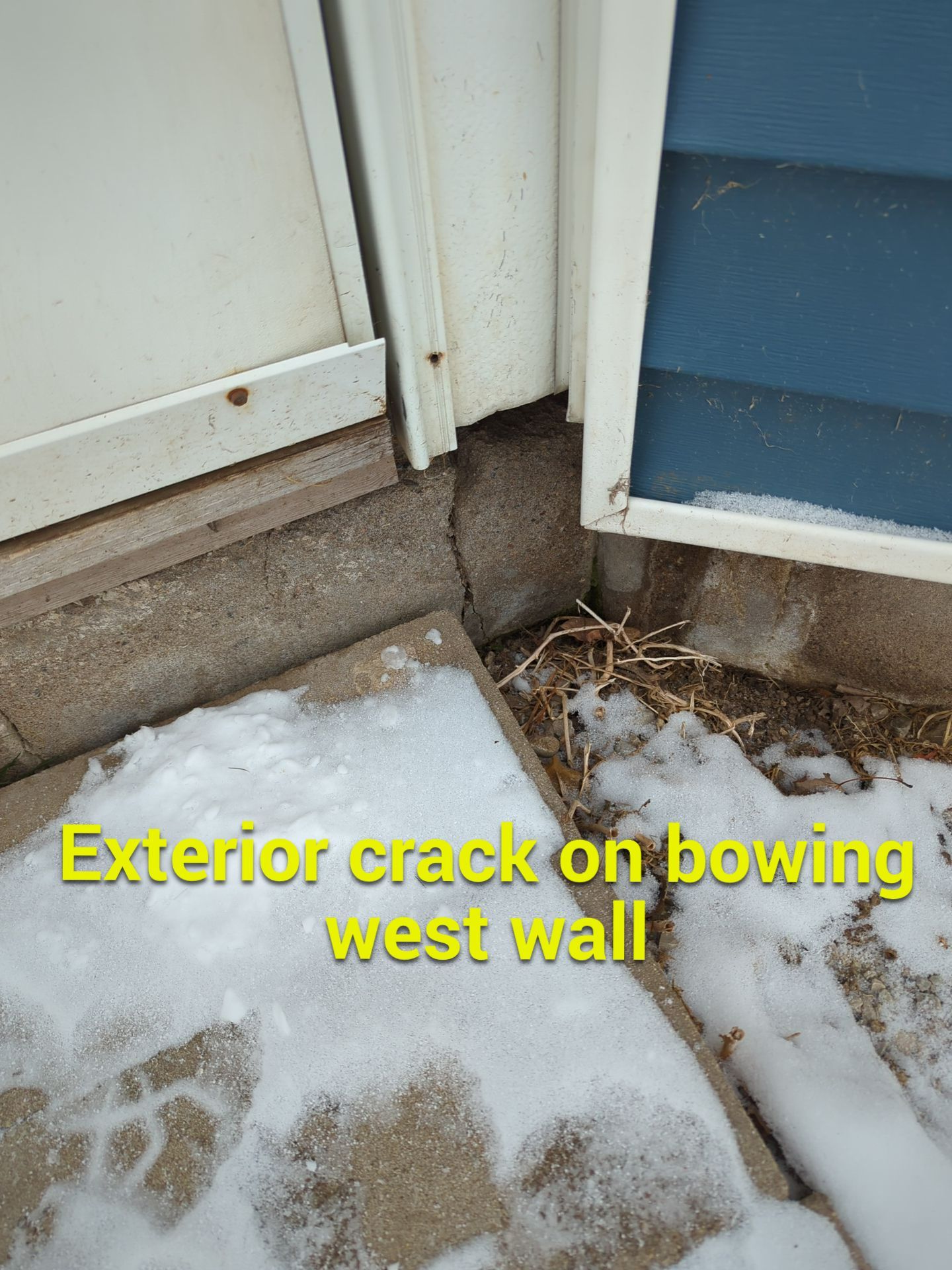 Bowing Wall using Fortress Invisibeams  by ACE Waterproofing & Basement Solutions