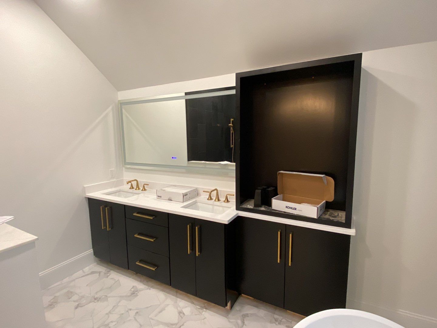 Interior Painting using Snowbound White  by EXCELLENCE | CARTO