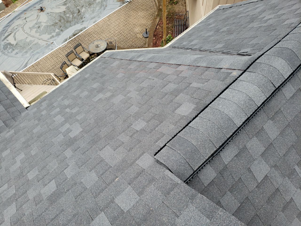 Brand: Atlas Pinnacle Color: Pristine Scotchgard Black Drip: Black by Eagle Eye Roofing