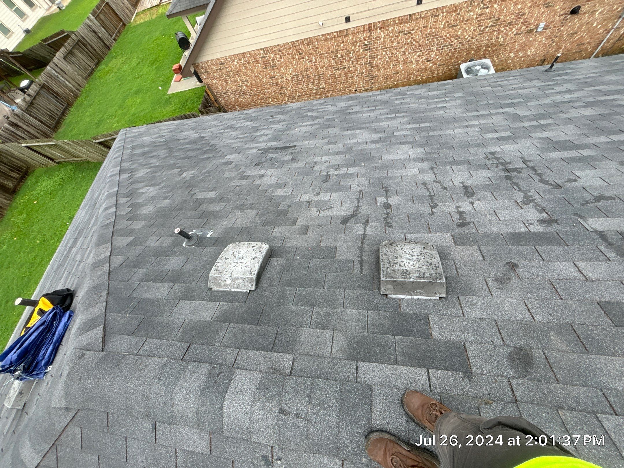 Roof Repair -Hurricane Beryl by Berry Good Roofing 
