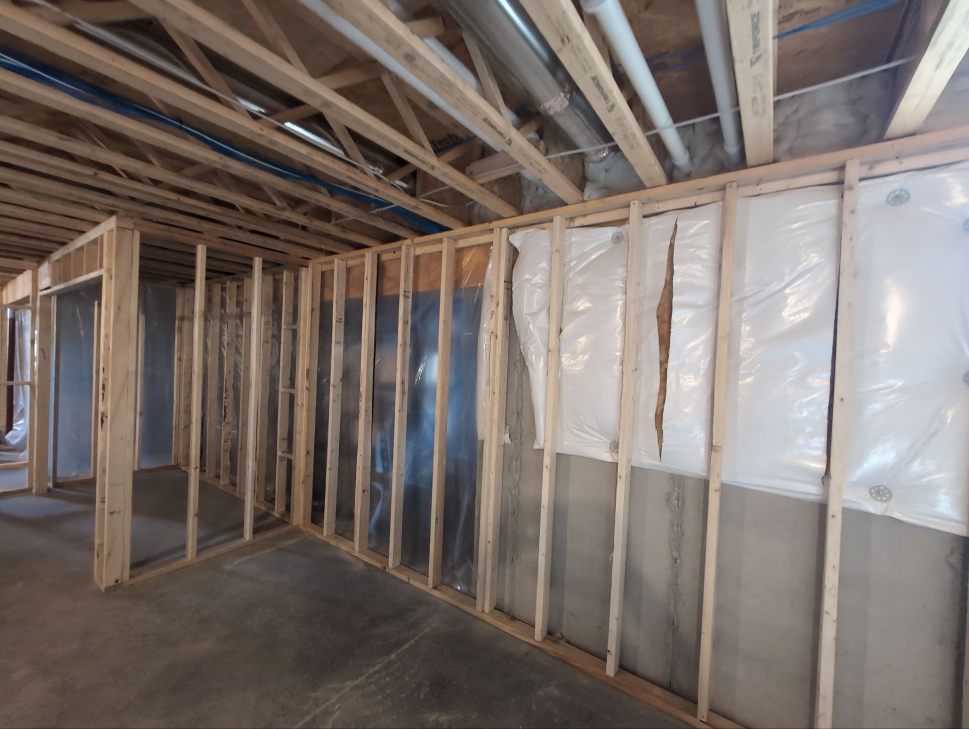 Comprehensive Electrical Rough-In and Data Networking for Washington Township Basement by Techkinect