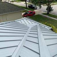 24ga 1.5" Mechanical Seam Buckskin  by Total Roofing System The Metal Roof Experts