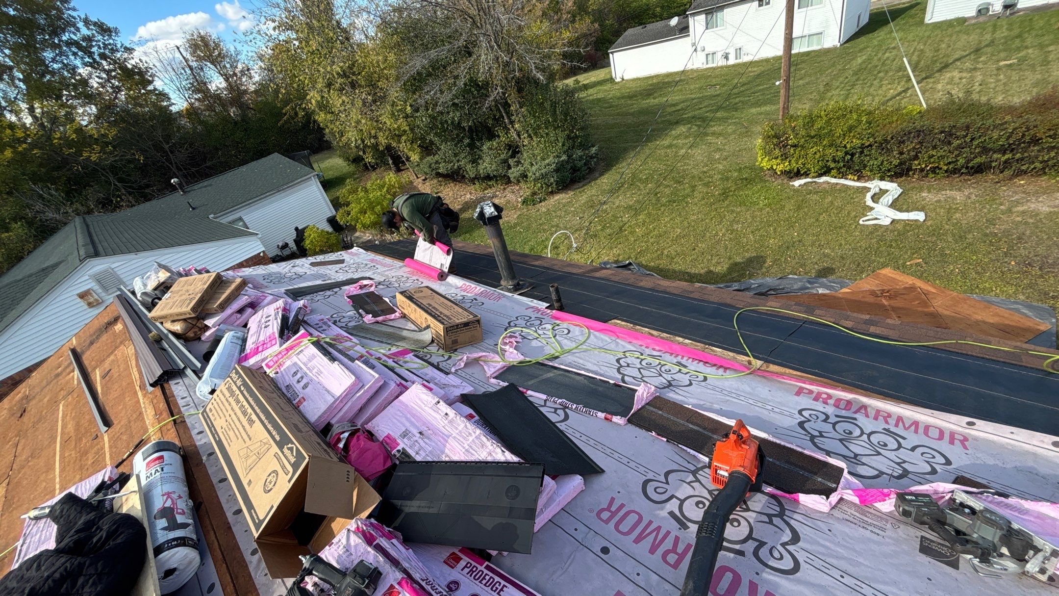 Roof Replacement using Owens Corning Brownwood by 180 Contractors