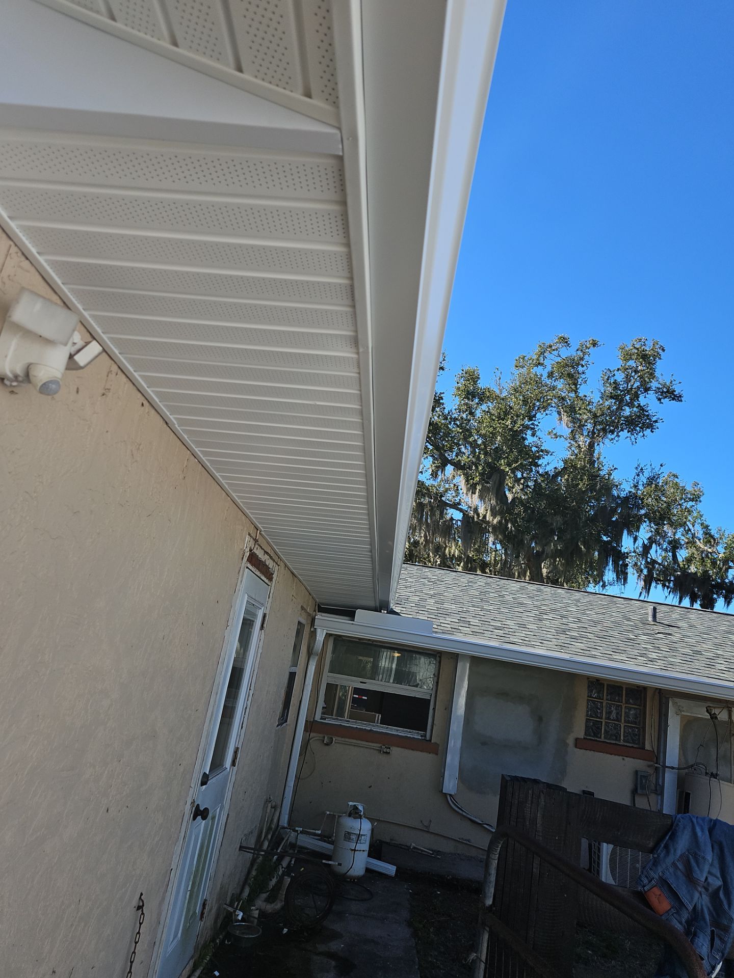 Soffit and Fascia Installation and Smooth Box Gutters and Downspouts in Sarasota FL by Gutter Professors