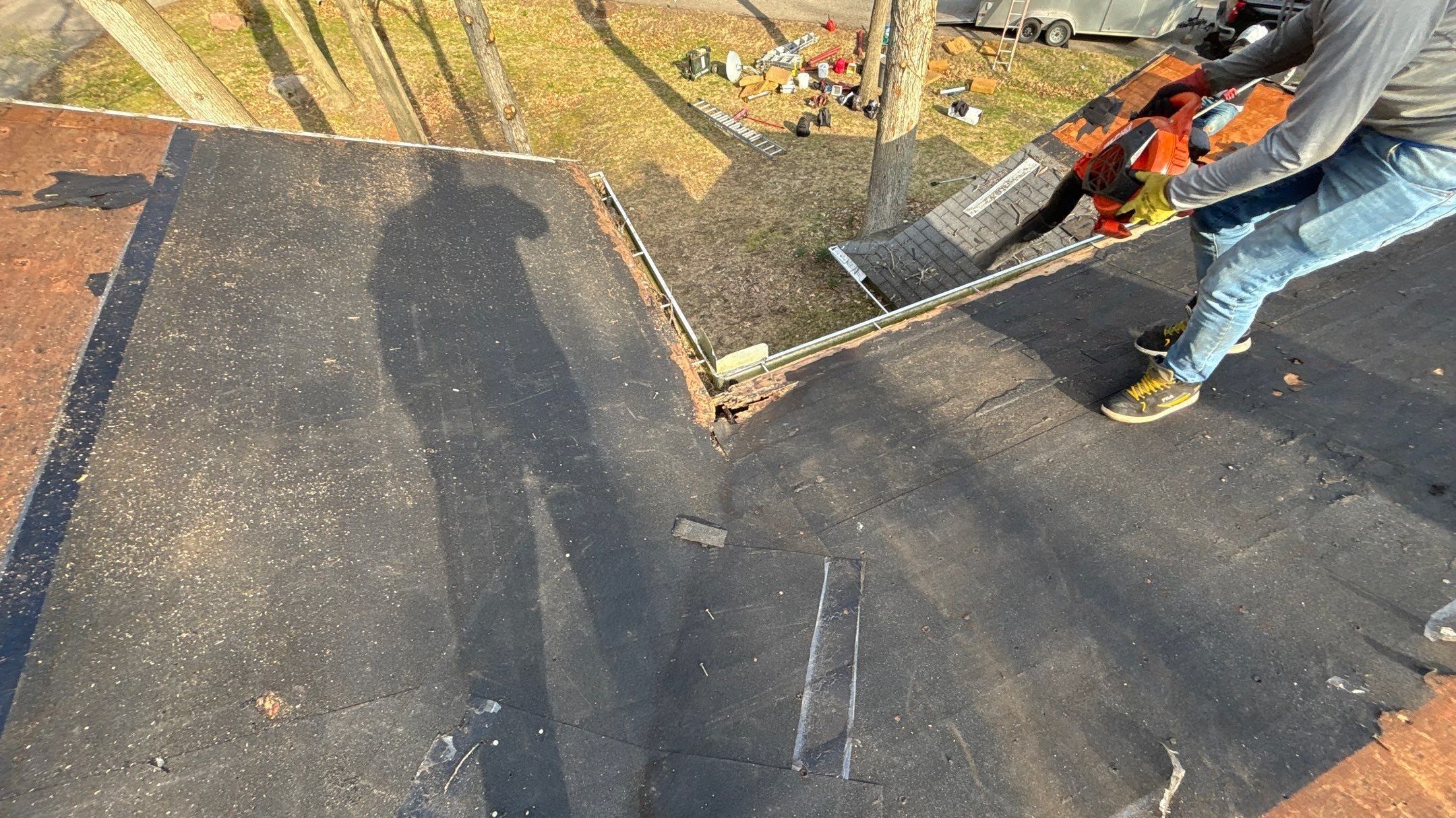 Roof Replacement using CertainTeed Landmark Moire Black by 180 Contractors