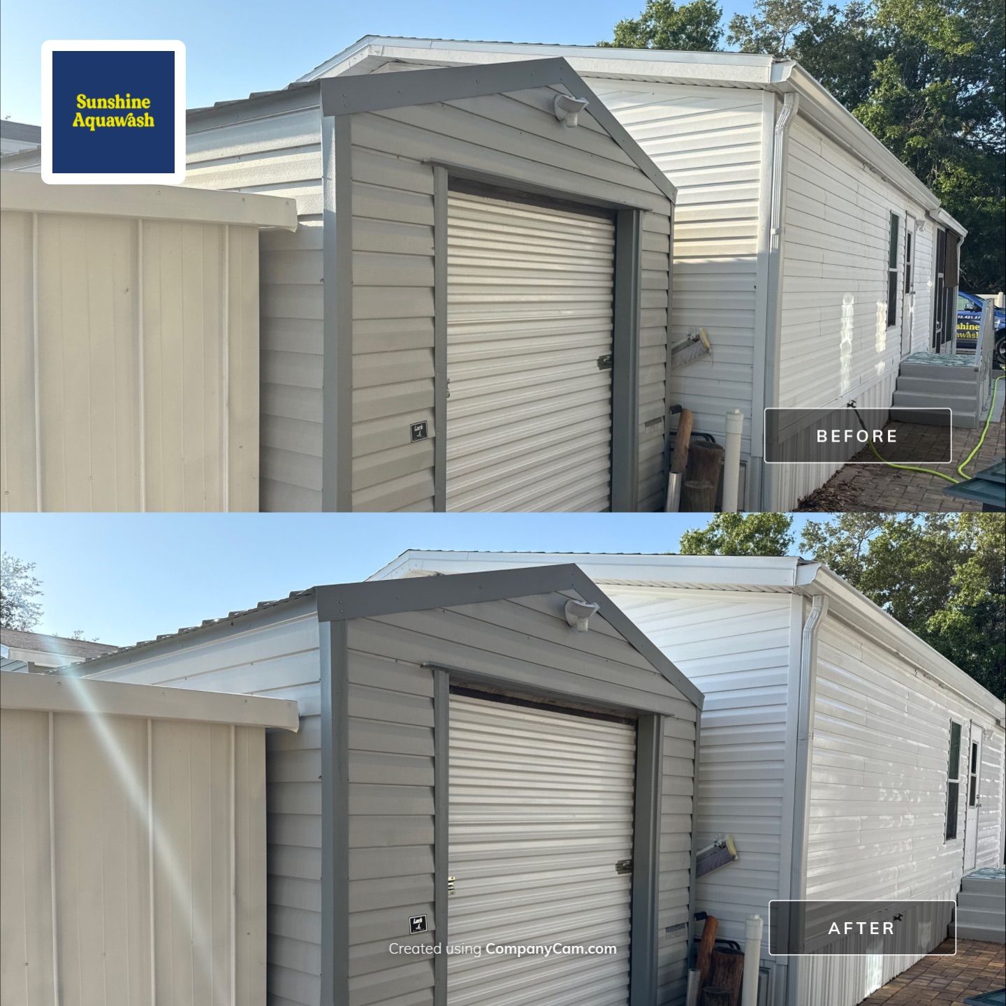 Mobile Home House Wash | Fisherman’s Cove RV Park | Terra Ceia, FL by Sunshine AquaWash