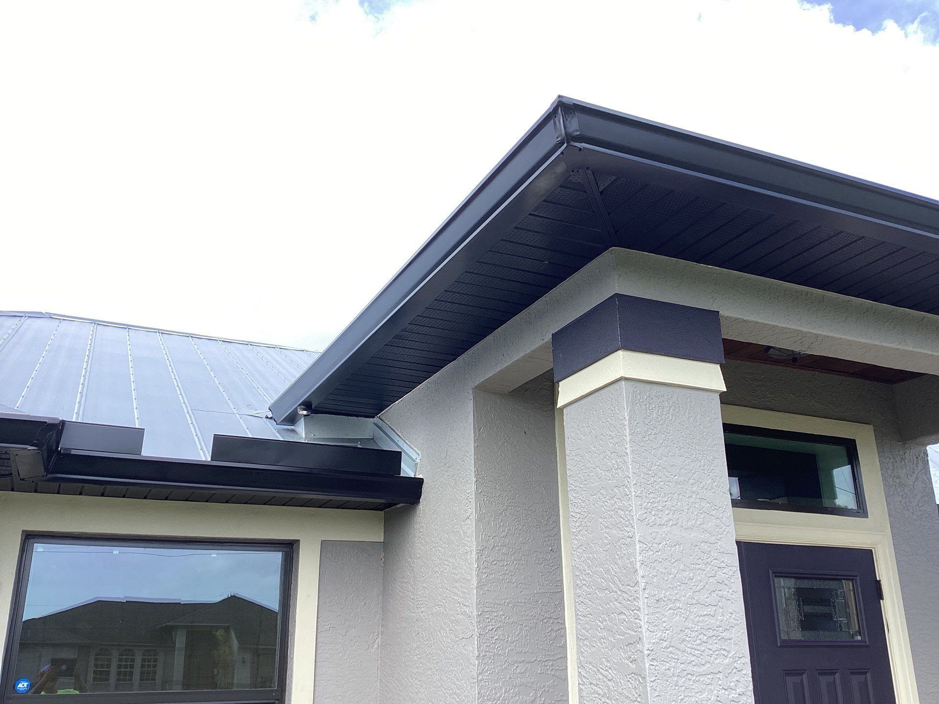 Black Aluminum Gutters Installed in Cape Coral FL by Gutter Professors