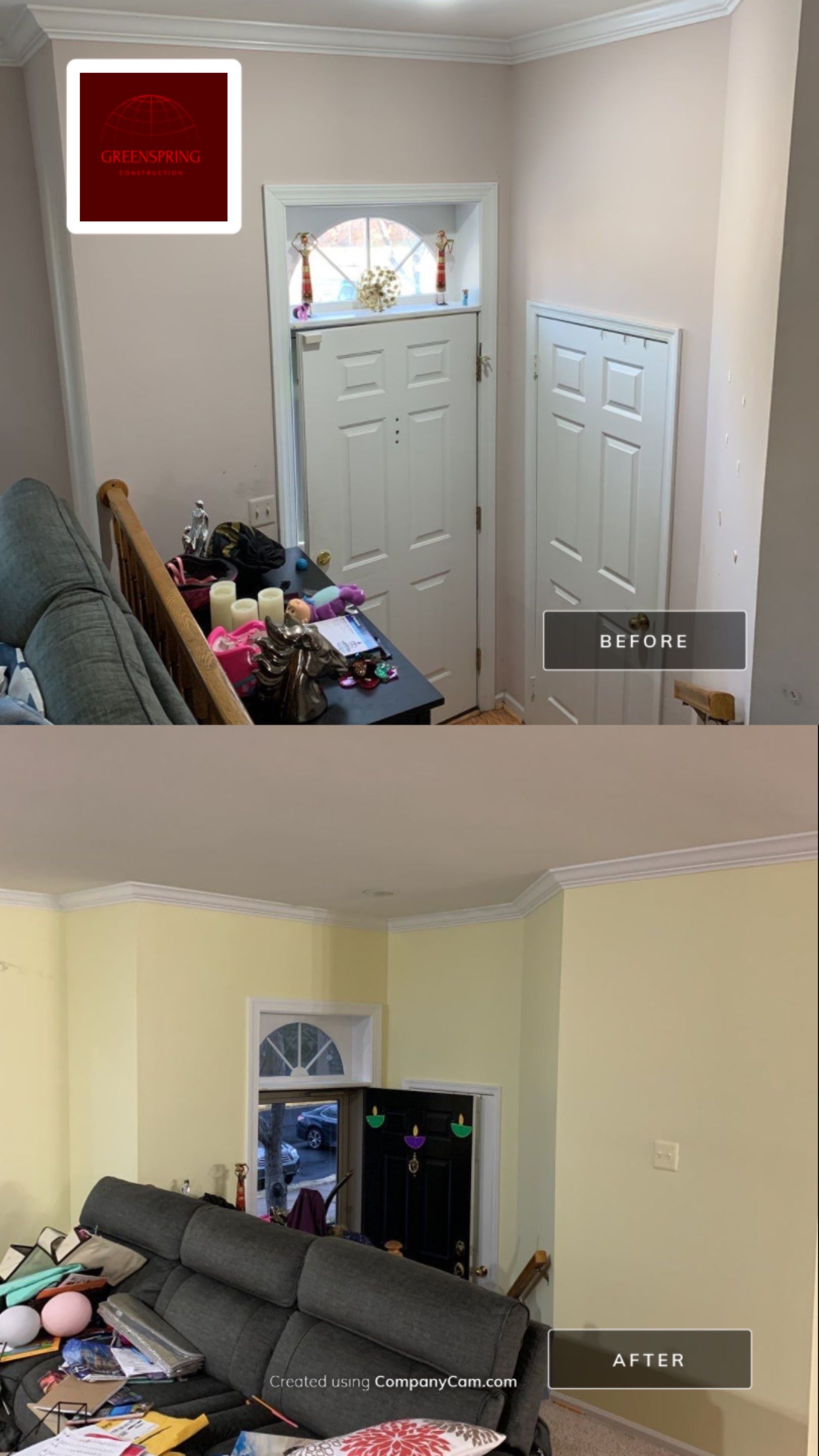 Wall & Cabinets Painting by Greenspring Construction Services