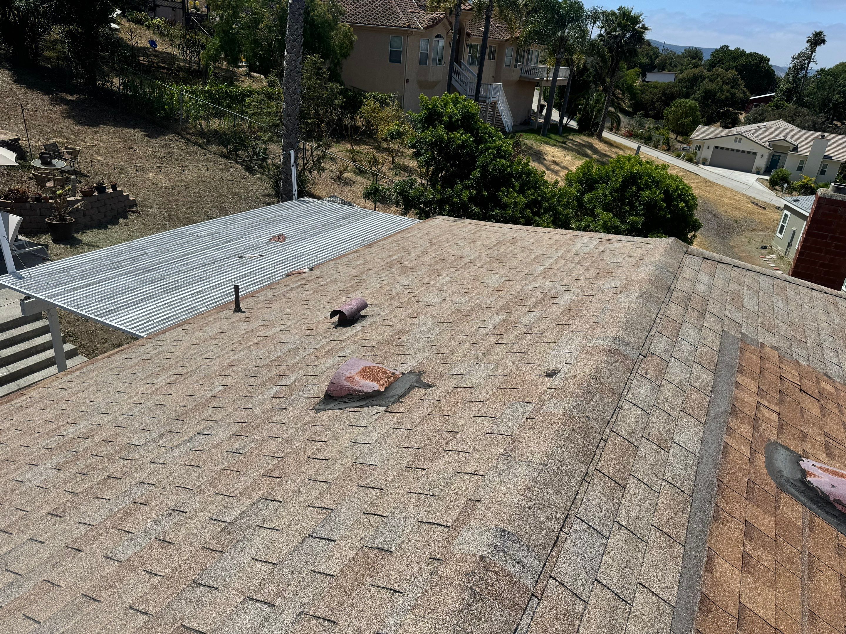 Vista, CA | Shingle Roof Replacement with Structural Wood Repairs and Solar Attic Ventilation by Zenith Roofing Services