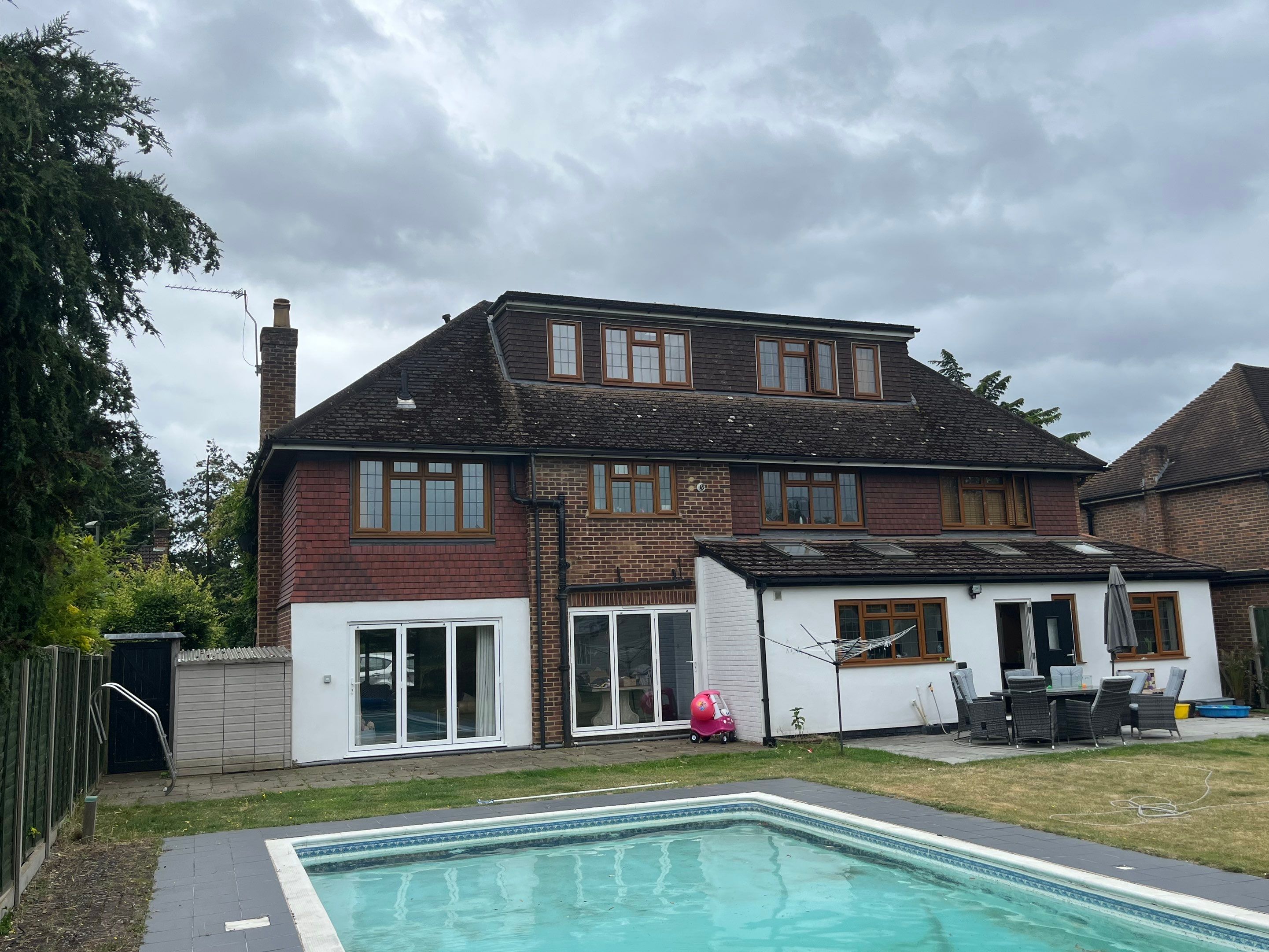 Roof - Driveway - Patio Clean using Mosmatic FSC and Biocide by Ges Exterior Cleaning ltd