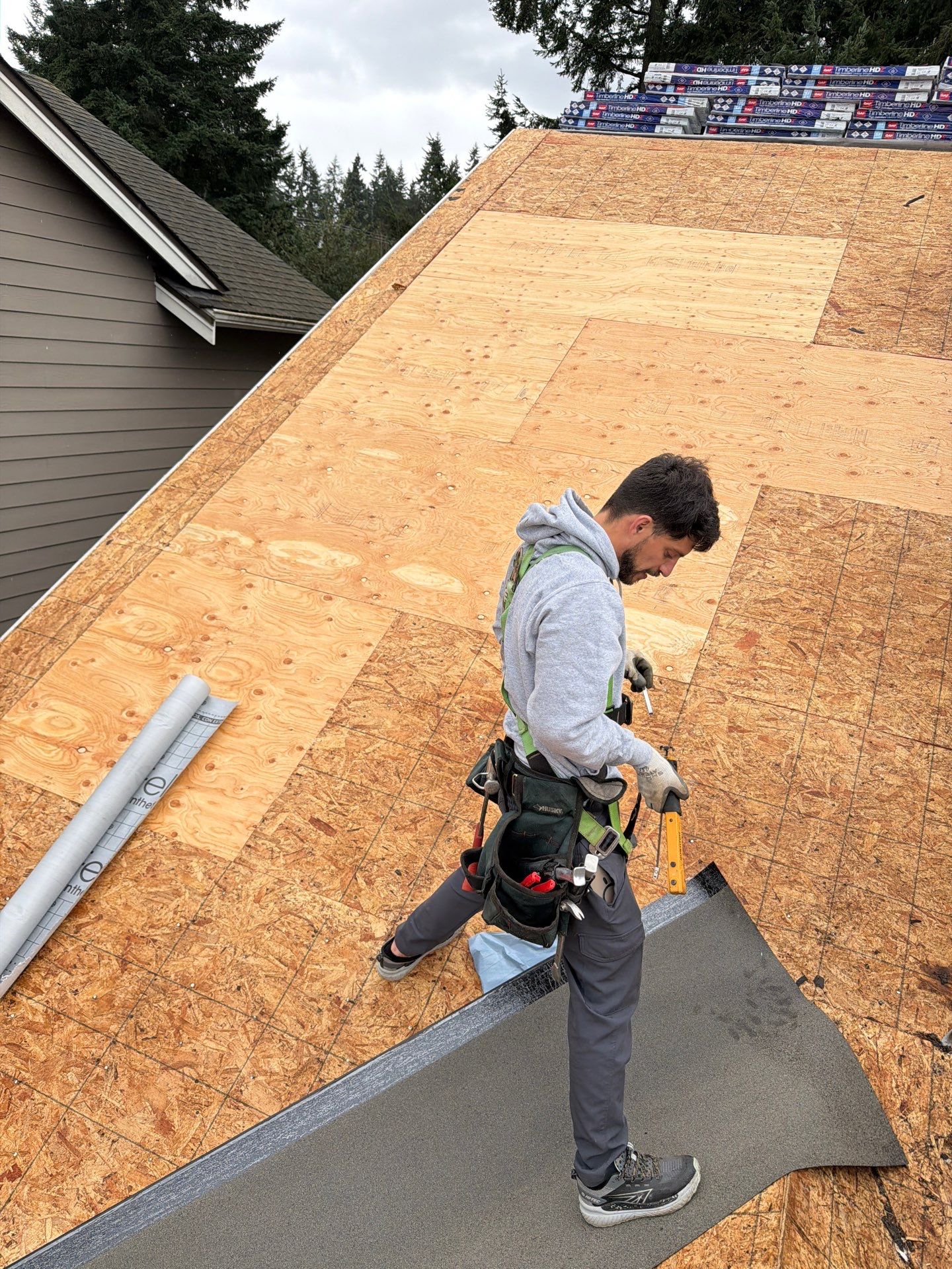 Residential Roofing Installation using GAF HDZ Shingles by Roofing Formula LLC