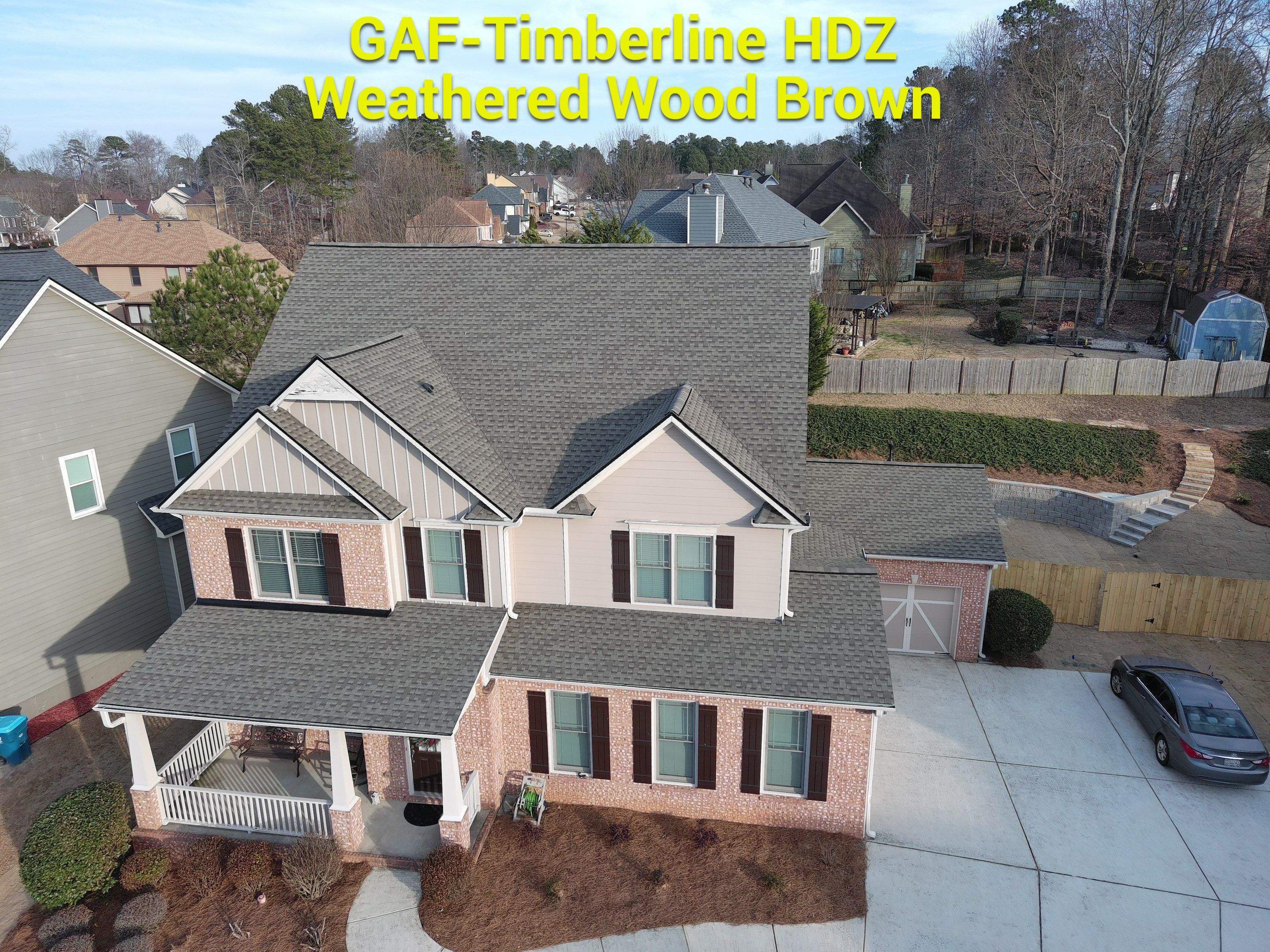 New roof installation and shingle colors by Rhino Restoration