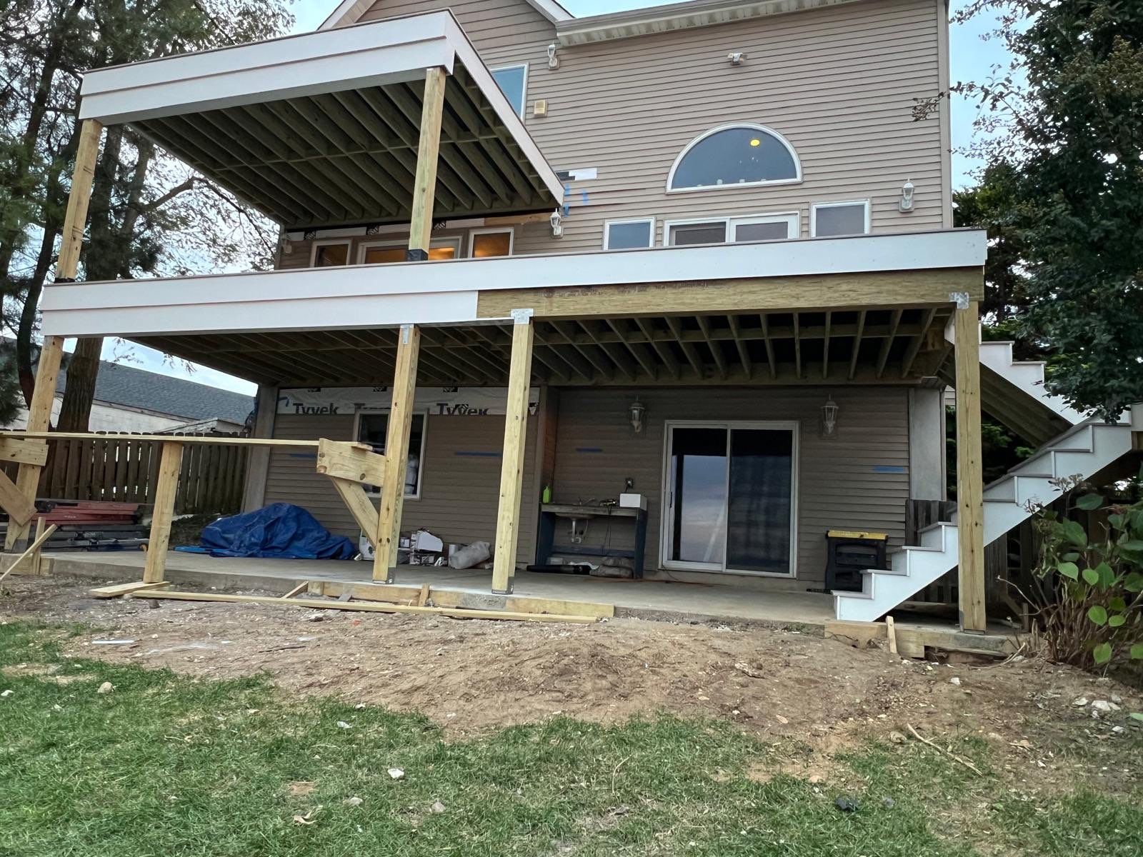 Waterfront deck In Keyport  by deck guardian