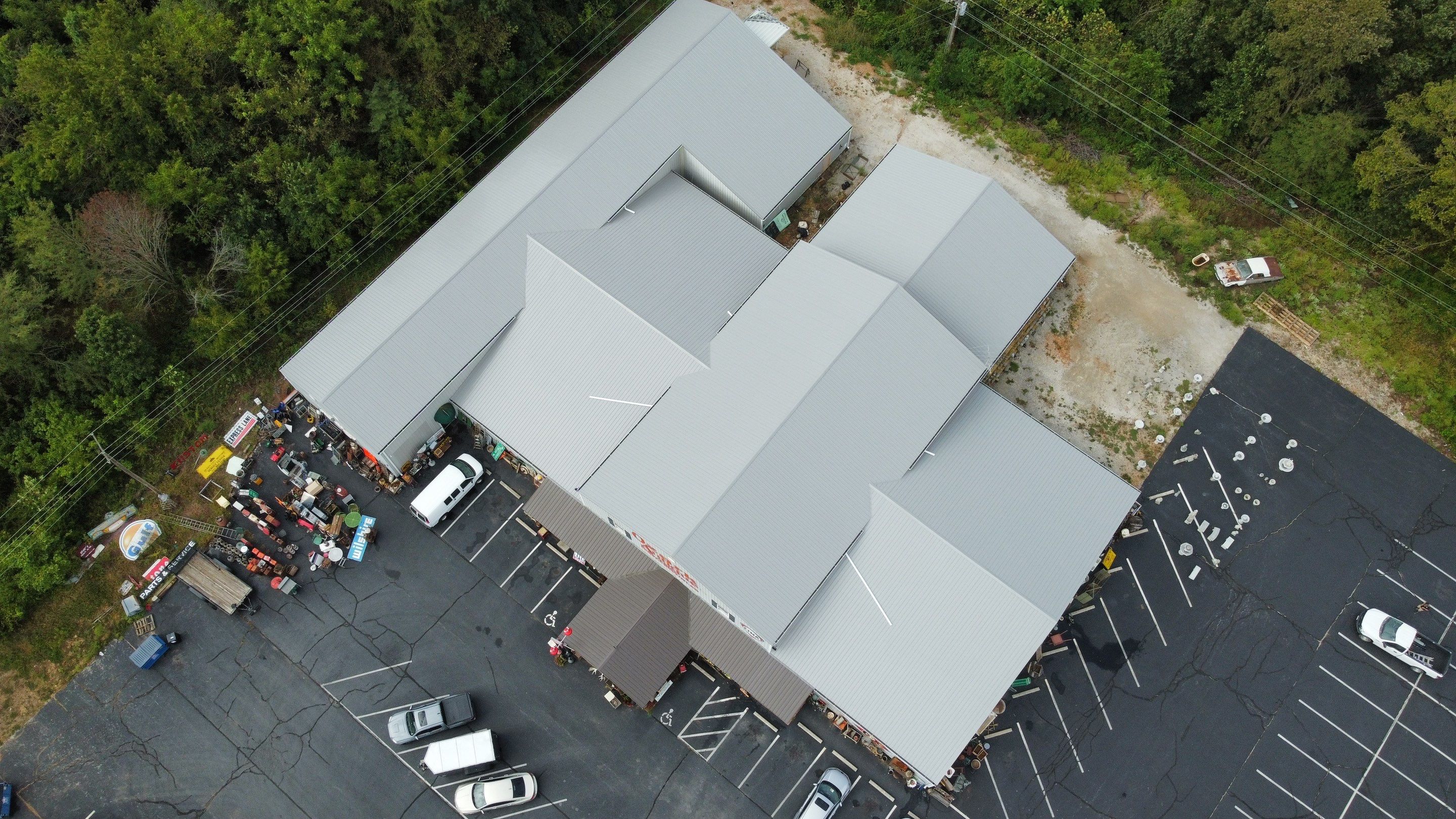 Commercial Metal Roof Replacement - 29 Gauge - Color Grey by Titan Commercial & Residential Roofing