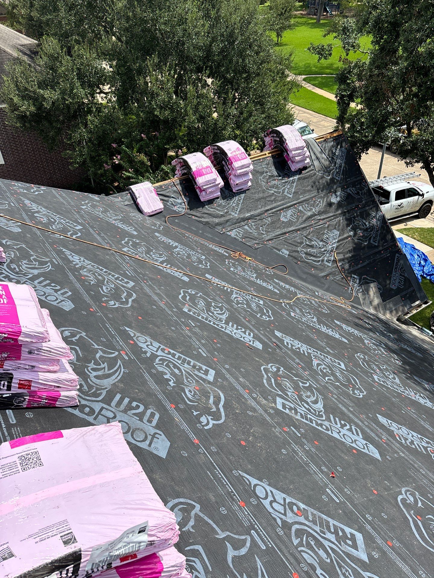 Residential Roofing Installation using Owen's Corning Duration (Lifetime) Shingles by Roof Repair Company