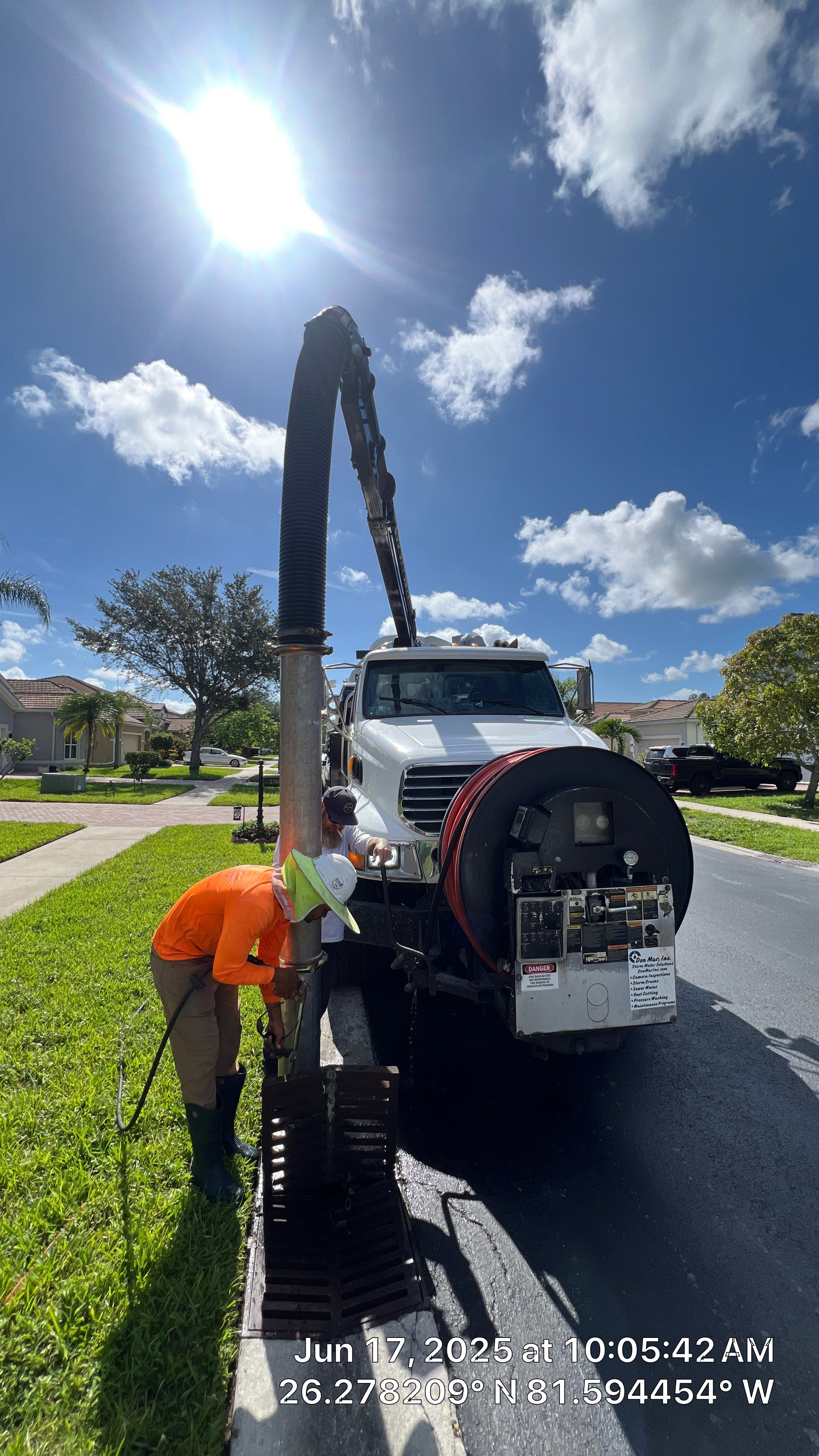 Naples Association Stormwater System Cleaning by Don Mar, Inc. Storm Water Solutions