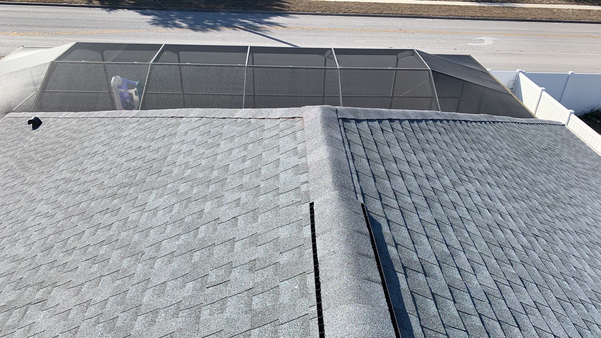 Residential Insurance Roofing Installation using GAF HDZ Shingles by Protek Roofing Heating Air & Solar