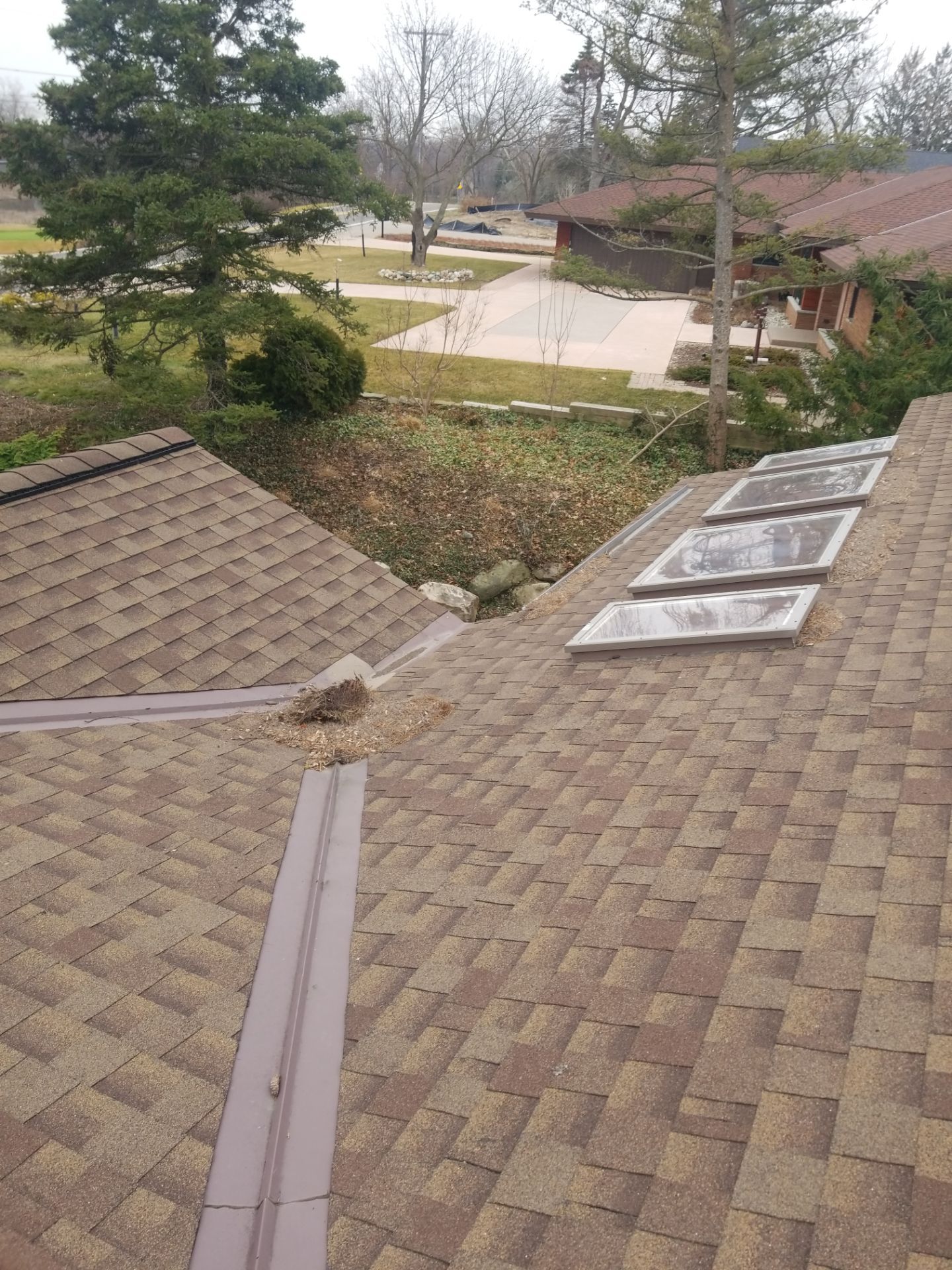 Velux Skylights, GAF Roofing, Front Porch Overhang by Northwest Construction