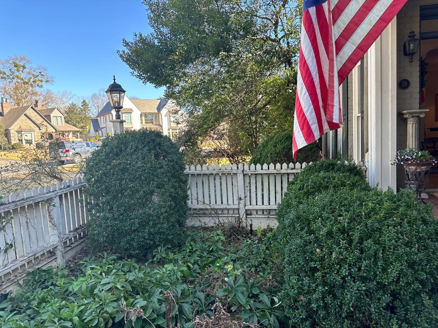 Montcrest - Fence by Pillar and Pine
