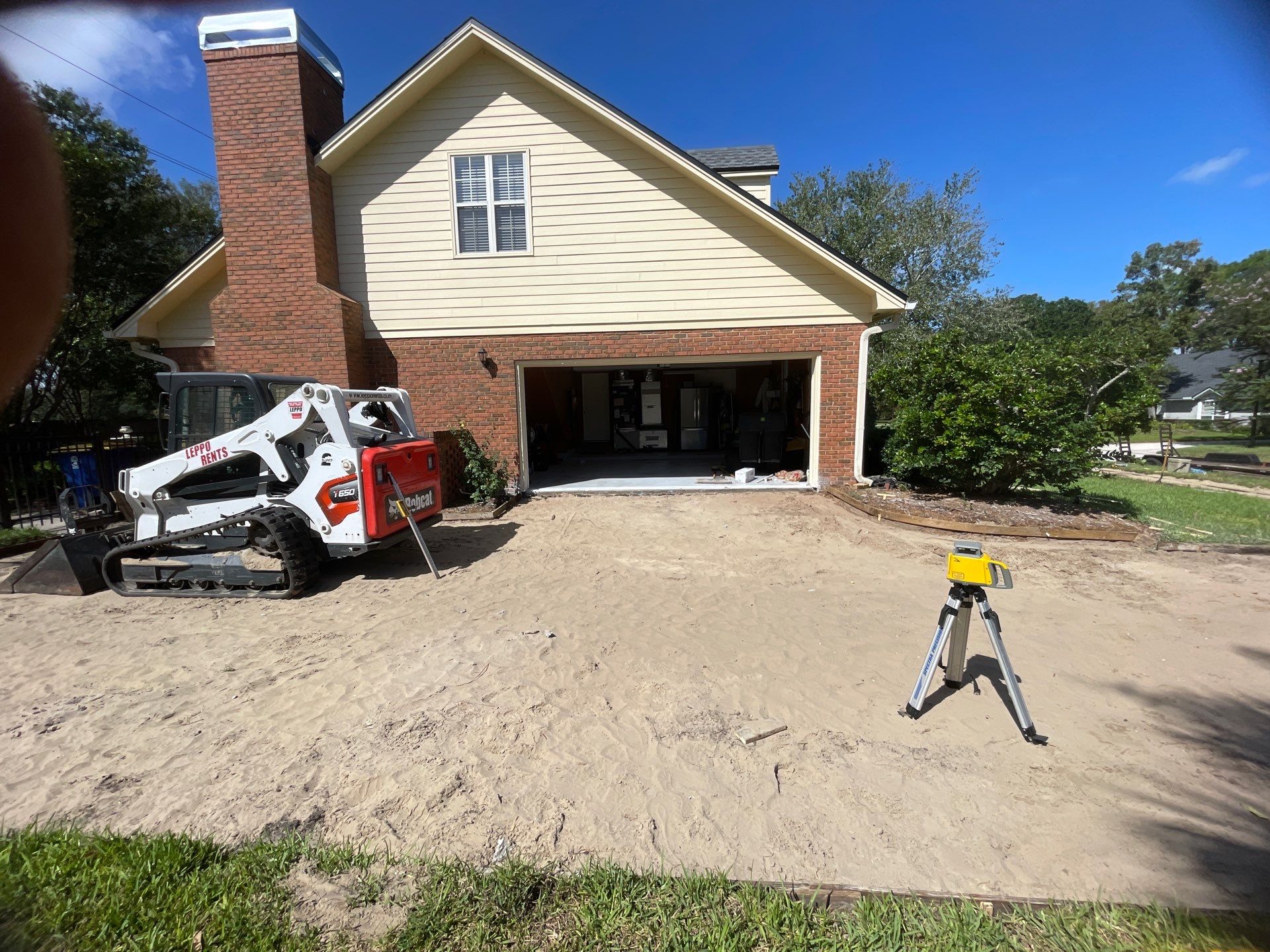 Driveway Replacement ON A HILL in Jacksonville, Florida by Burlington Concrete & Asphalt Inc