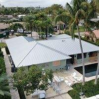 .032 Aluminum 1.5" Mechanical Seam Silver Metallic  by Total Roofing System The Metal Roof Experts