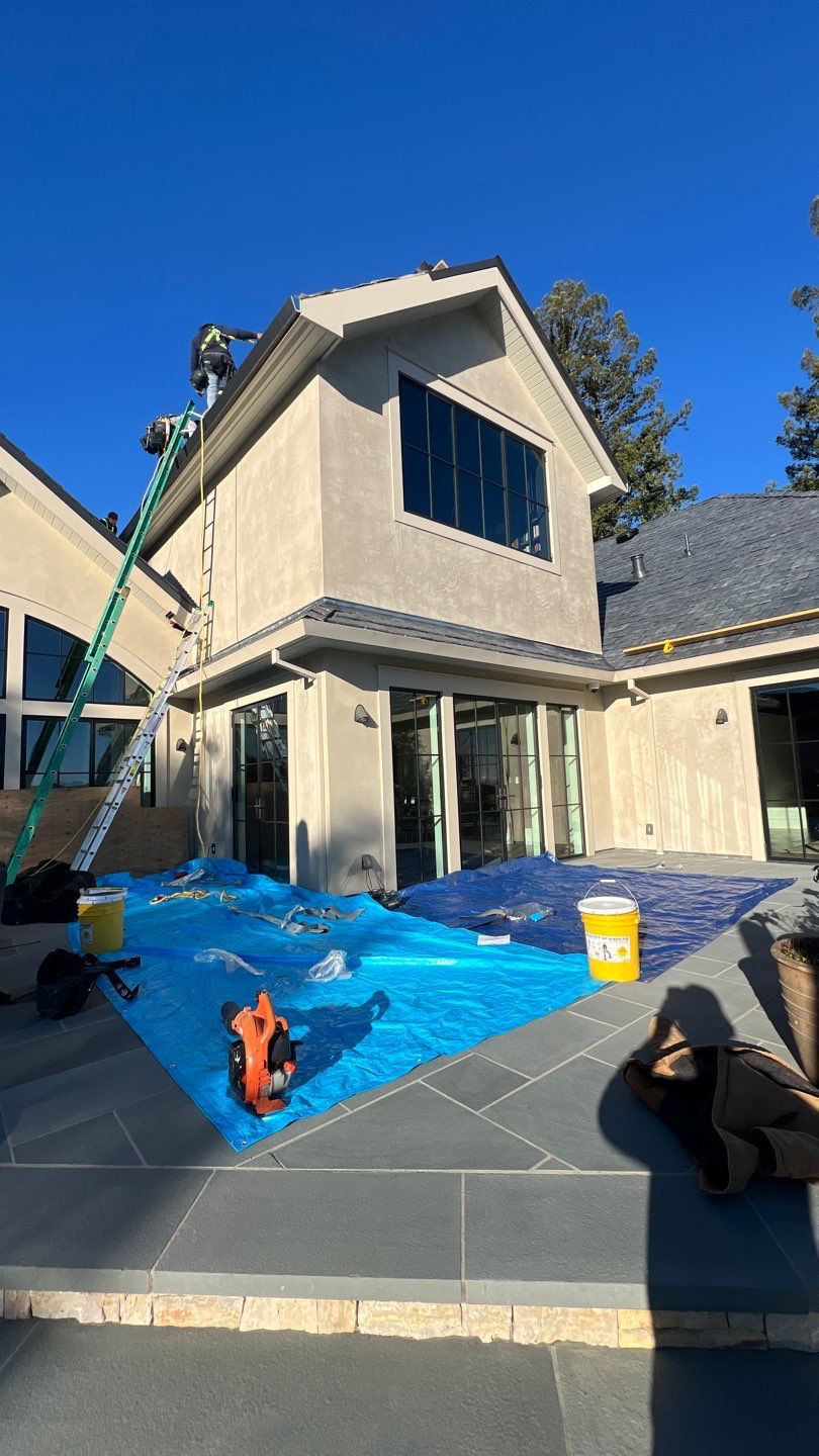 Residential Roofing Installation using Slate by Acker Roofing