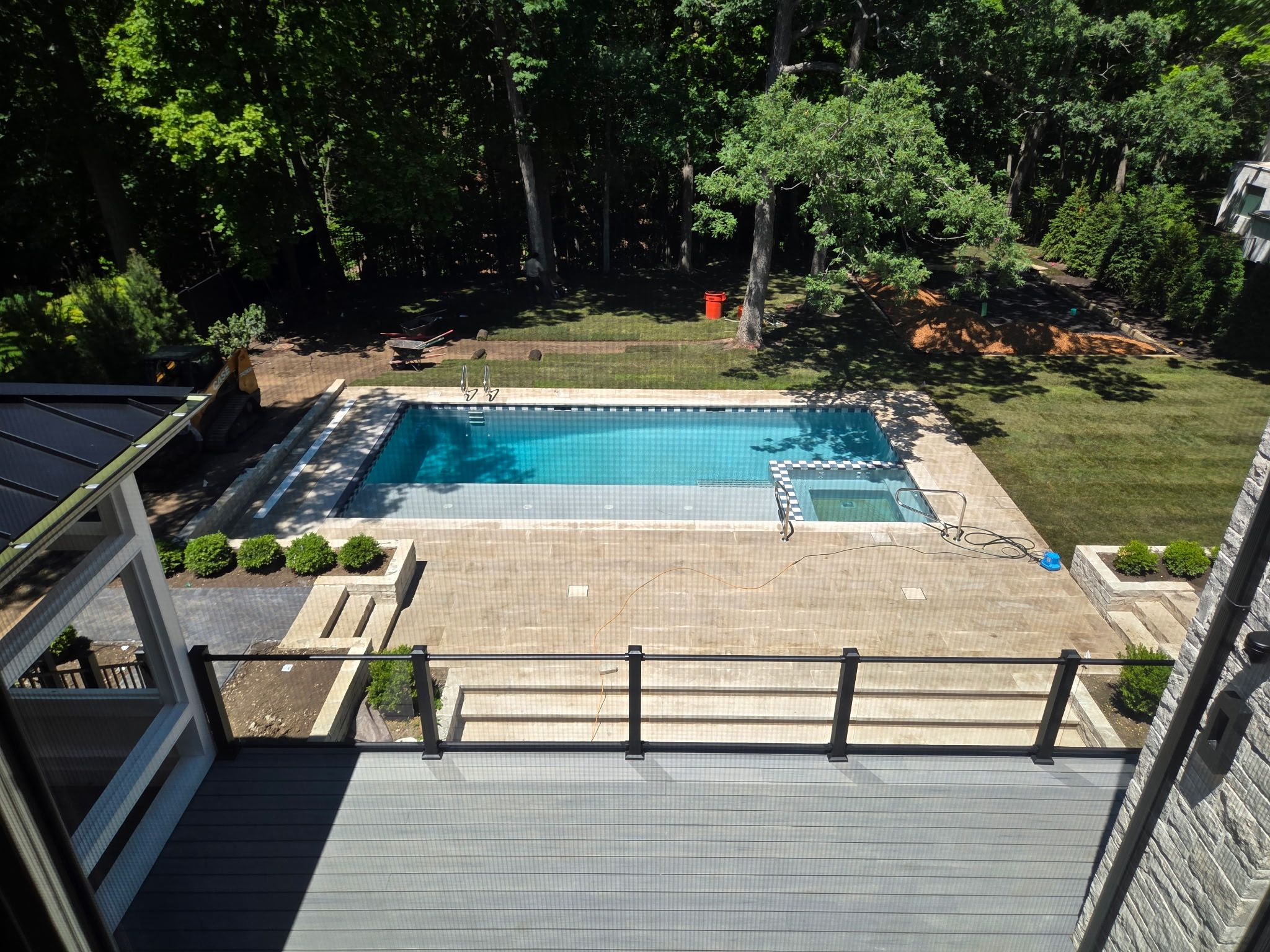 Platino Checkered Tile by North Shore Pool & Spa