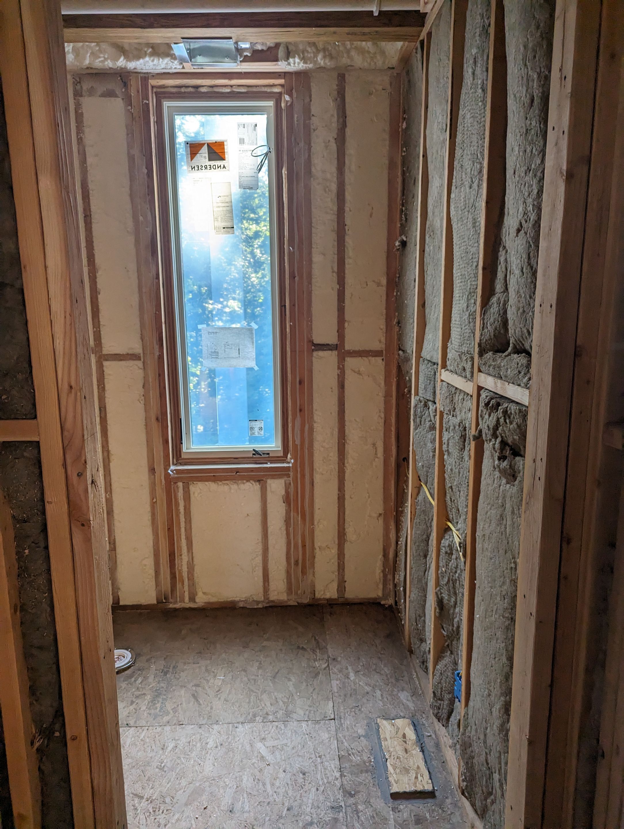 New Home Construction using open cell spray foam by NYS Foam & Energy